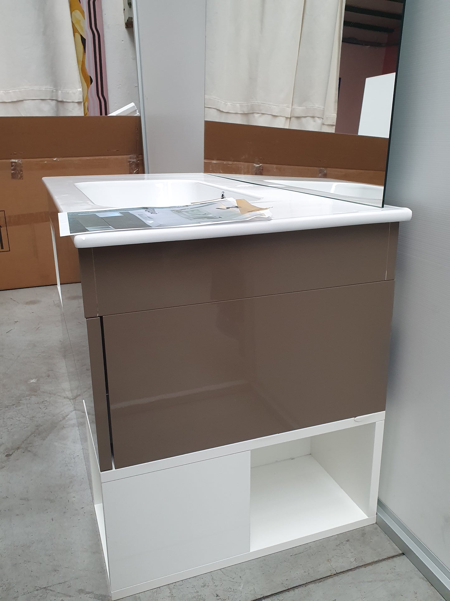 Bagno moderno sospeso L 105 cm