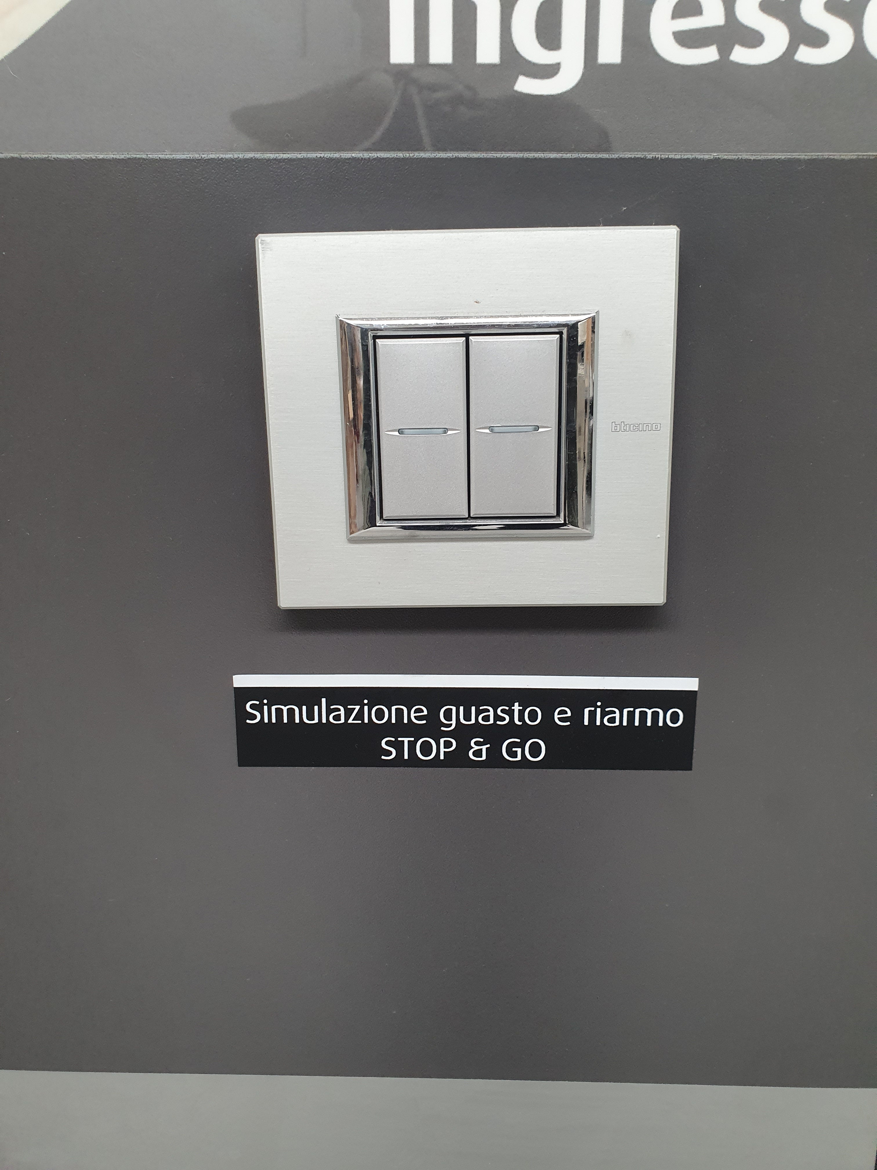 BTicino Axolute MyHome simulazione guasto e riarmo STOP&GO