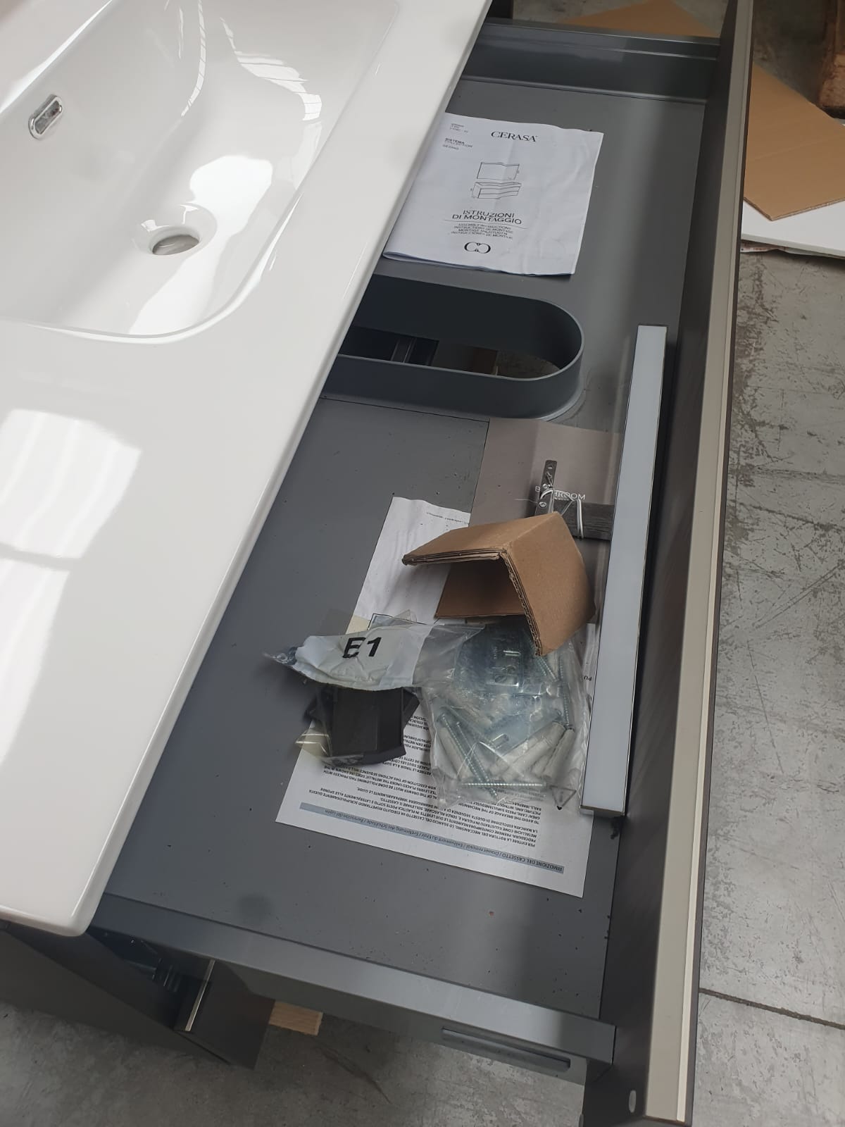 Mobile bagno rovere scuro