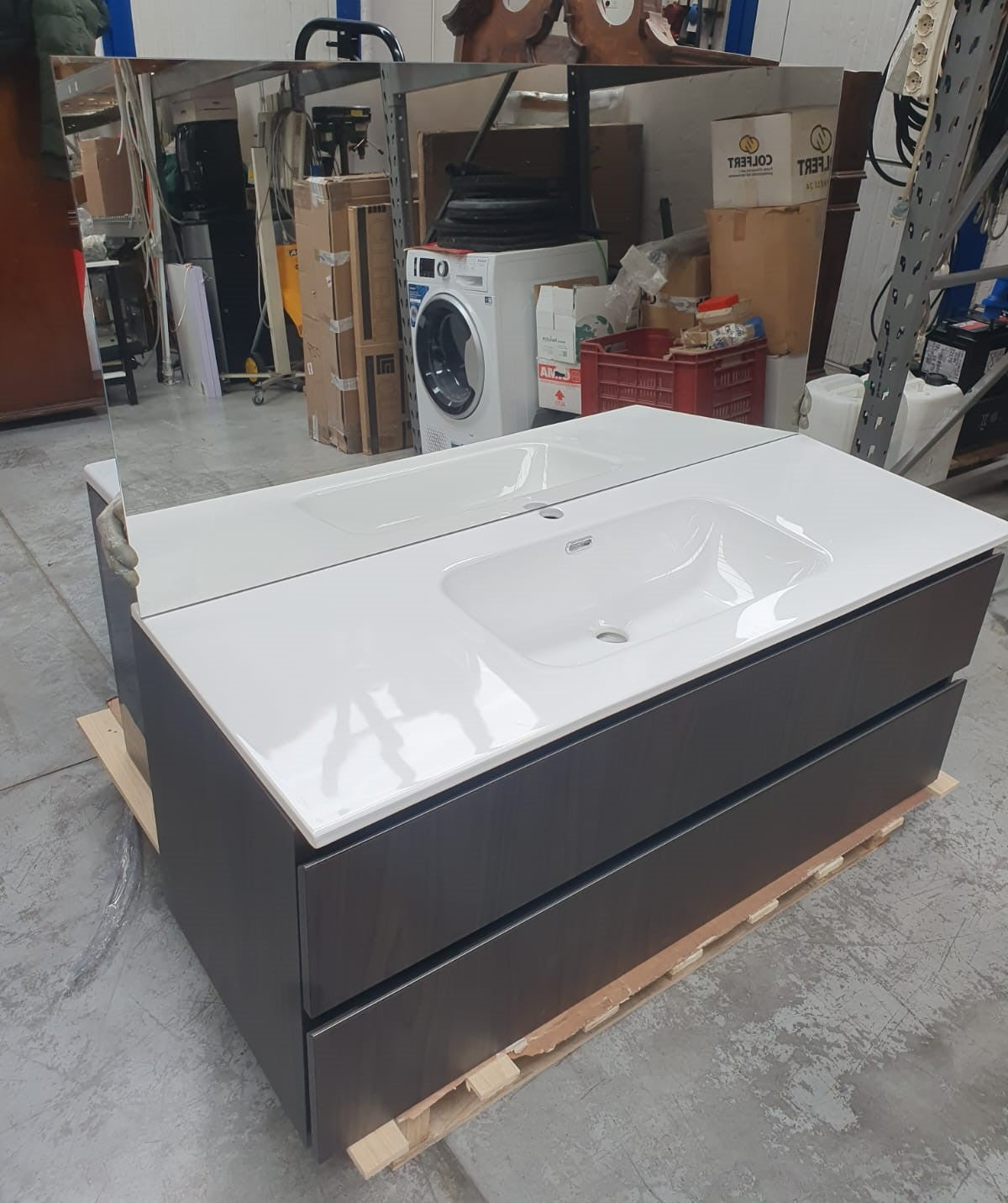 Mobile bagno rovere scuro