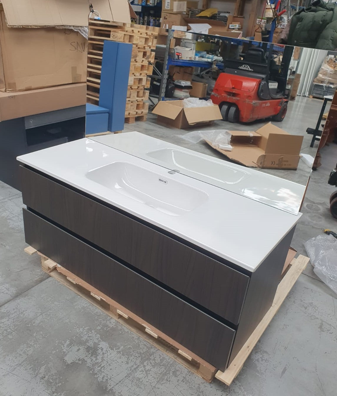 Mobile bagno rovere scuro