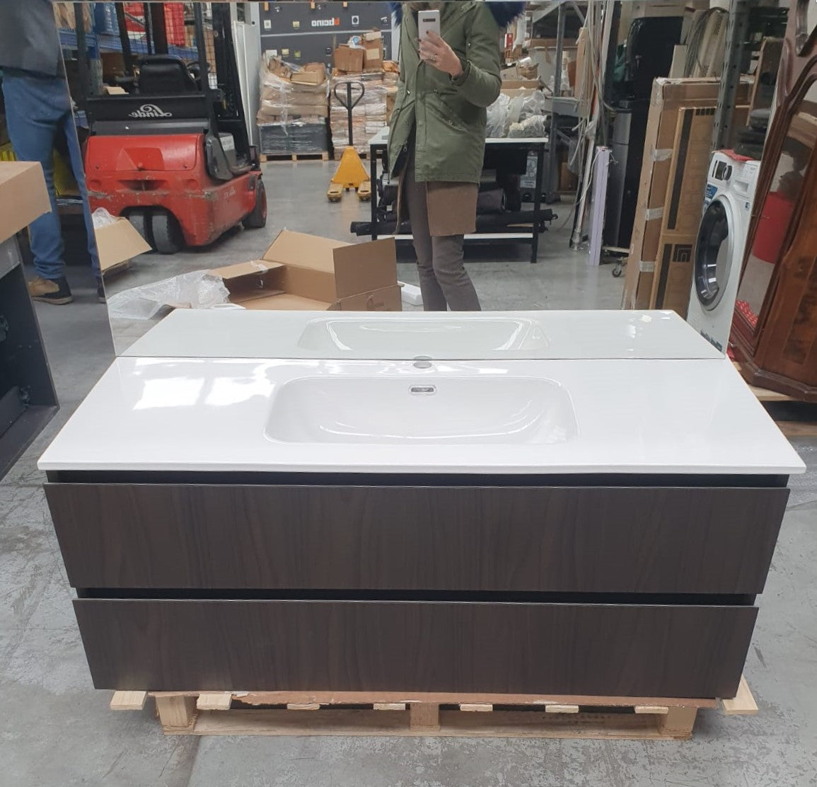 Mobile bagno rovere scuro
