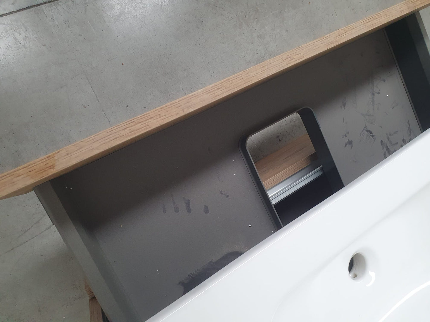 Mobile bagno rovere L 86 cm