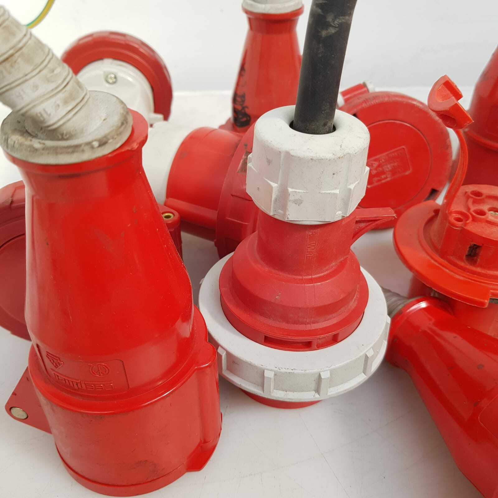 18 Connettori di alimentazione industriali rosso