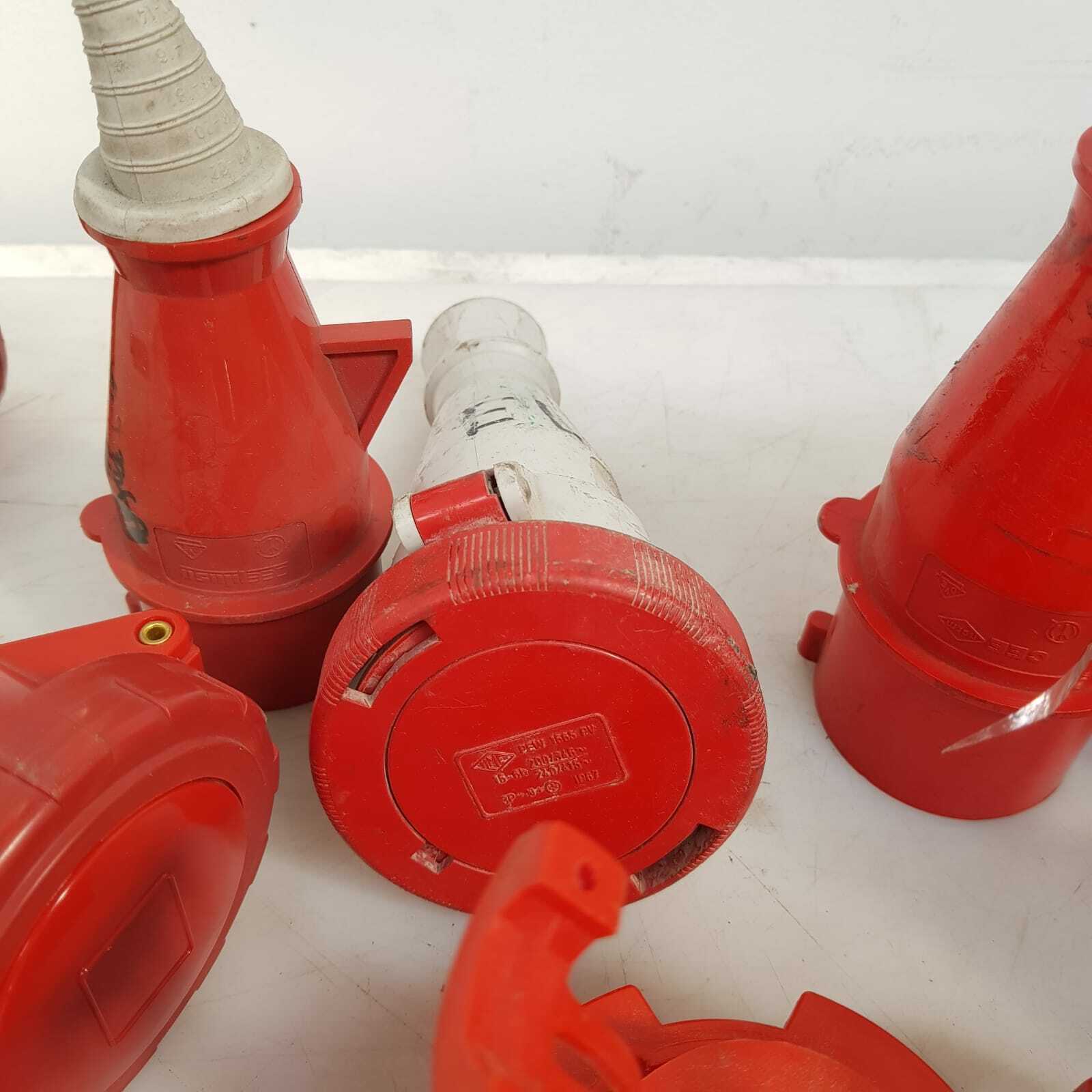 18 Connettori di alimentazione industriali rosso