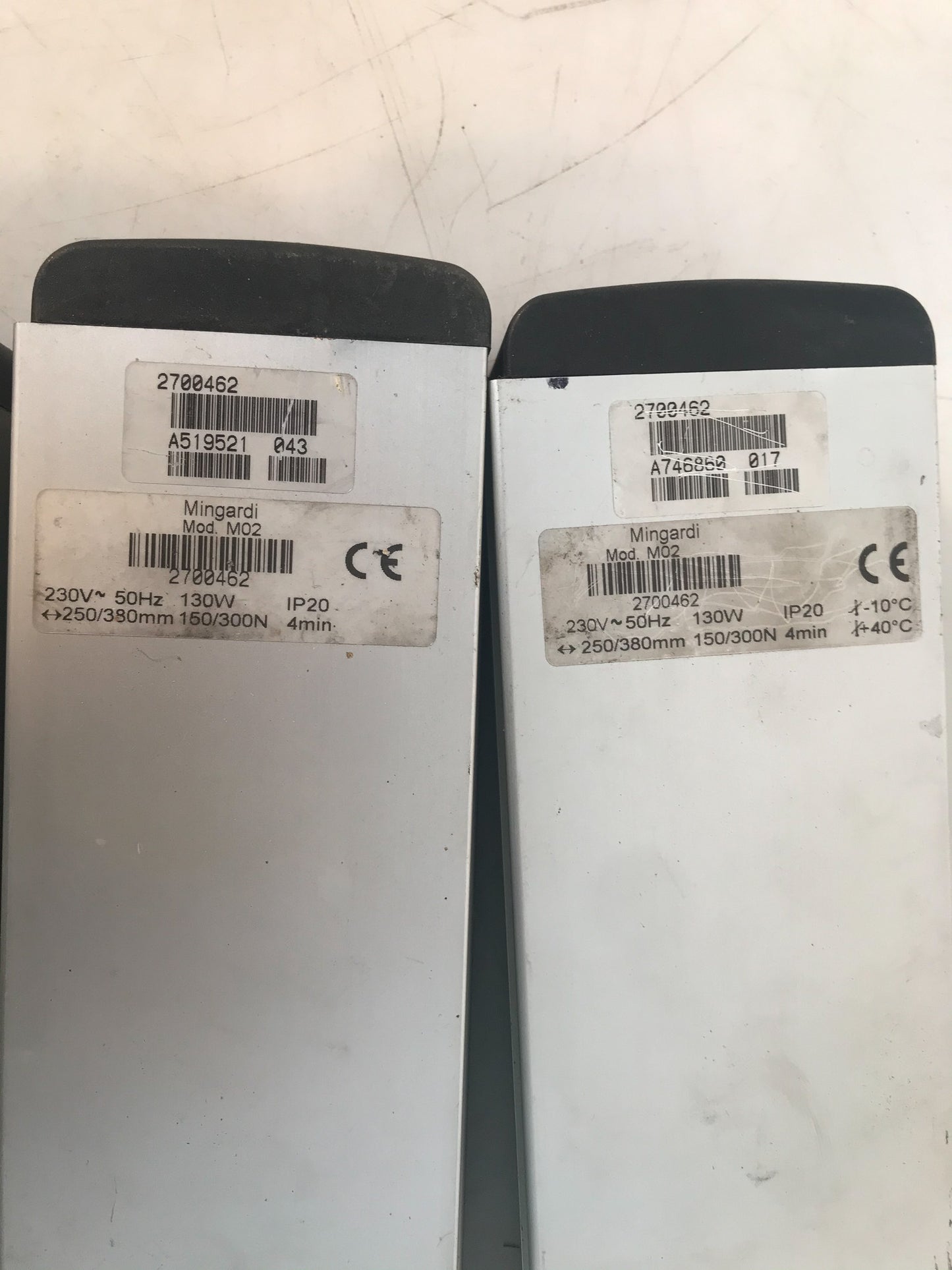 Stock 4 attuatore a catena Mingardi M02