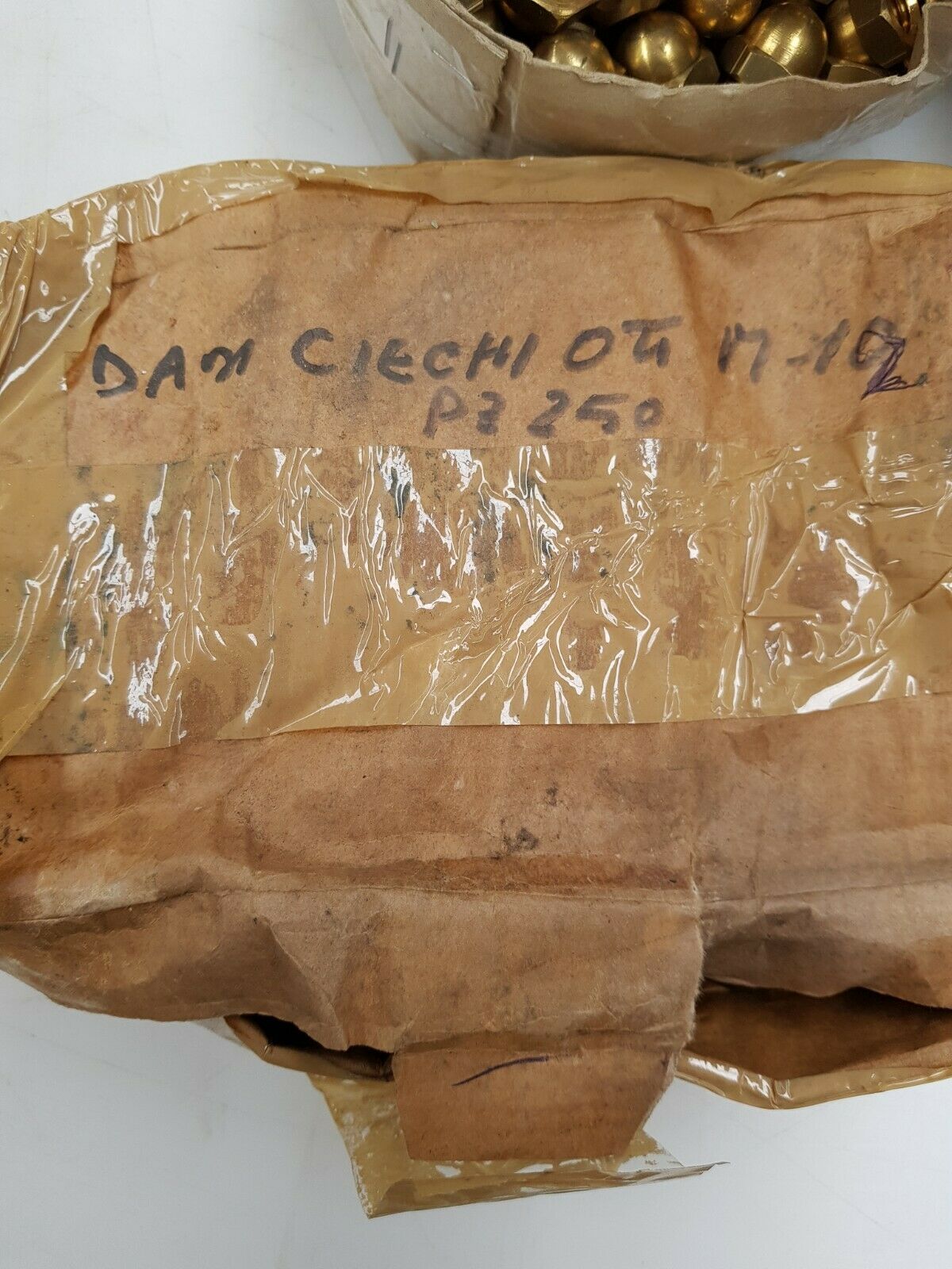 1100 pezzi DADI ciechi M12 OTTONE