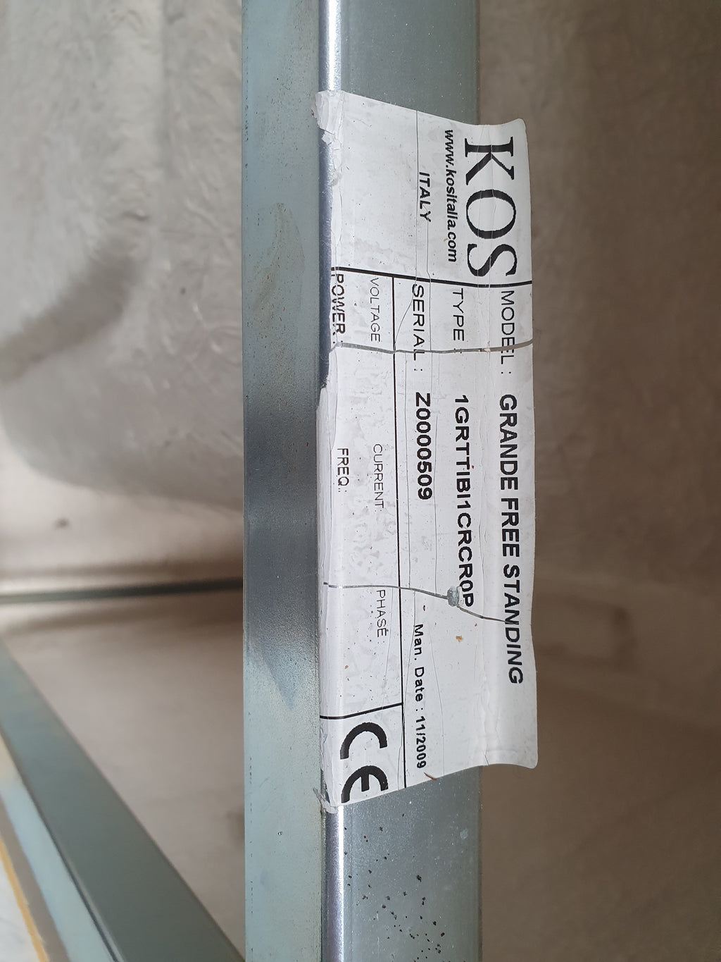 Zucchetti Kos Grande Free standing vasca da bagno