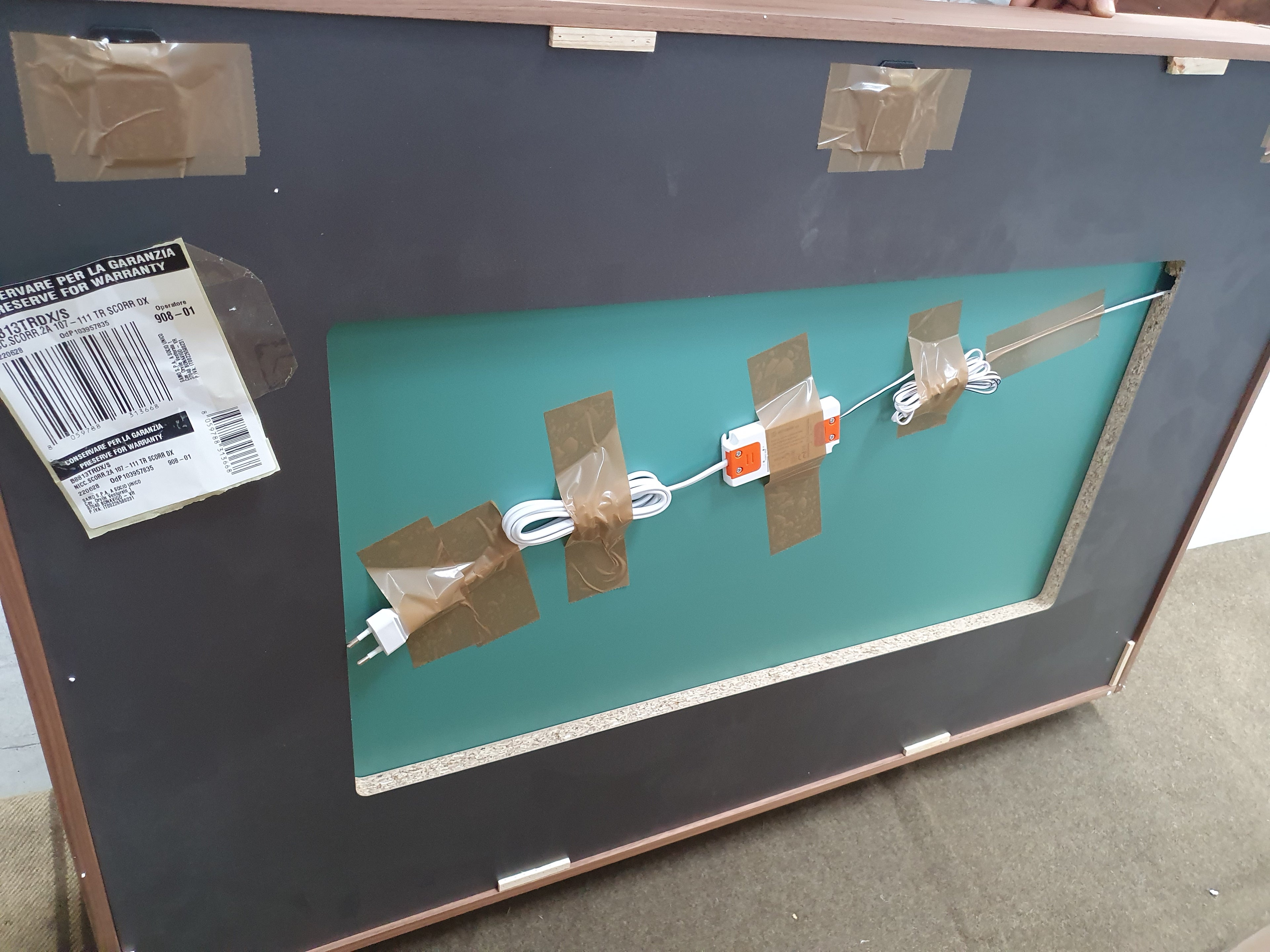 Specchio rif. 1 cornice rovere