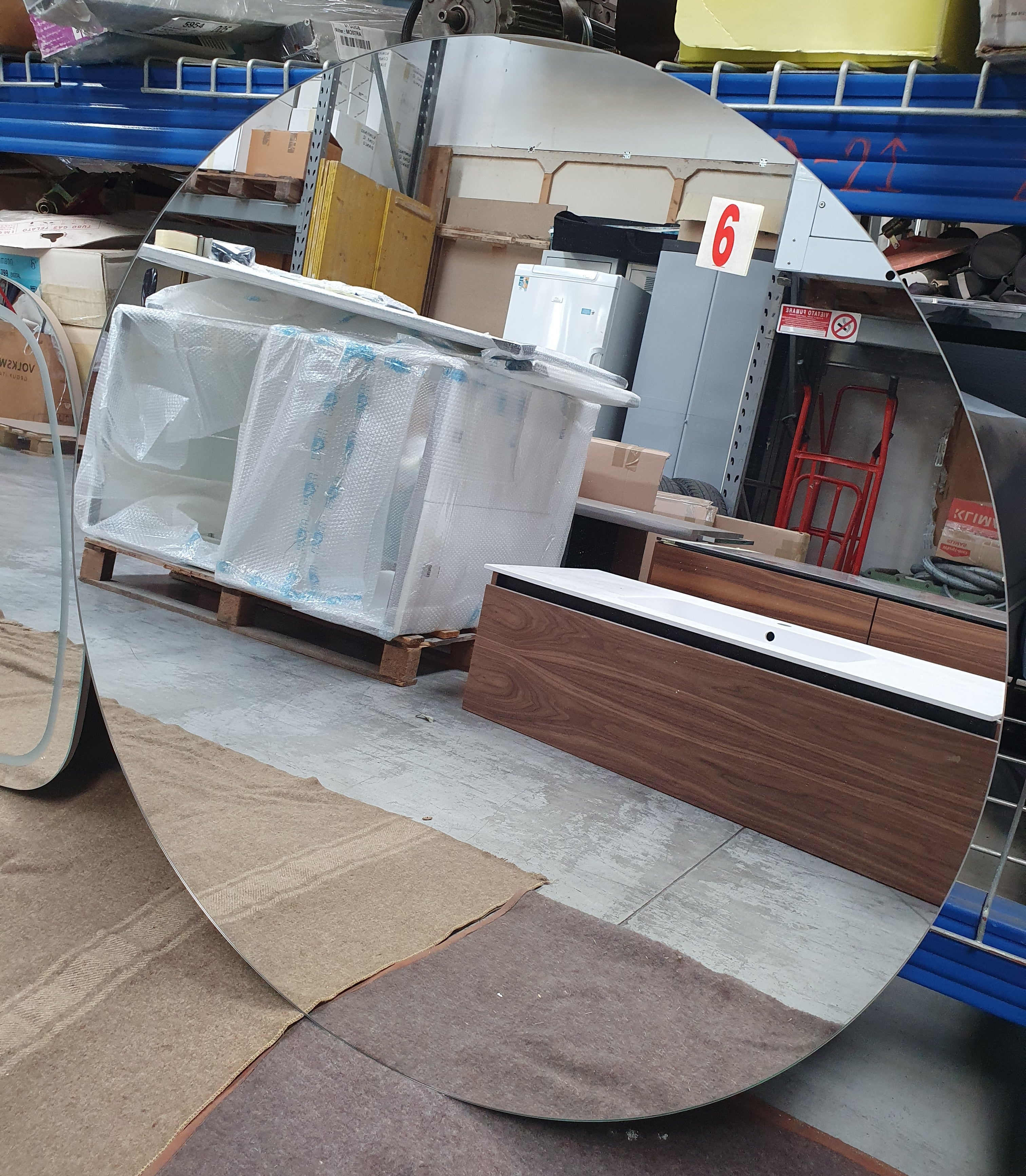 Specchio bagno rotondo rif. 6 D 100 cm