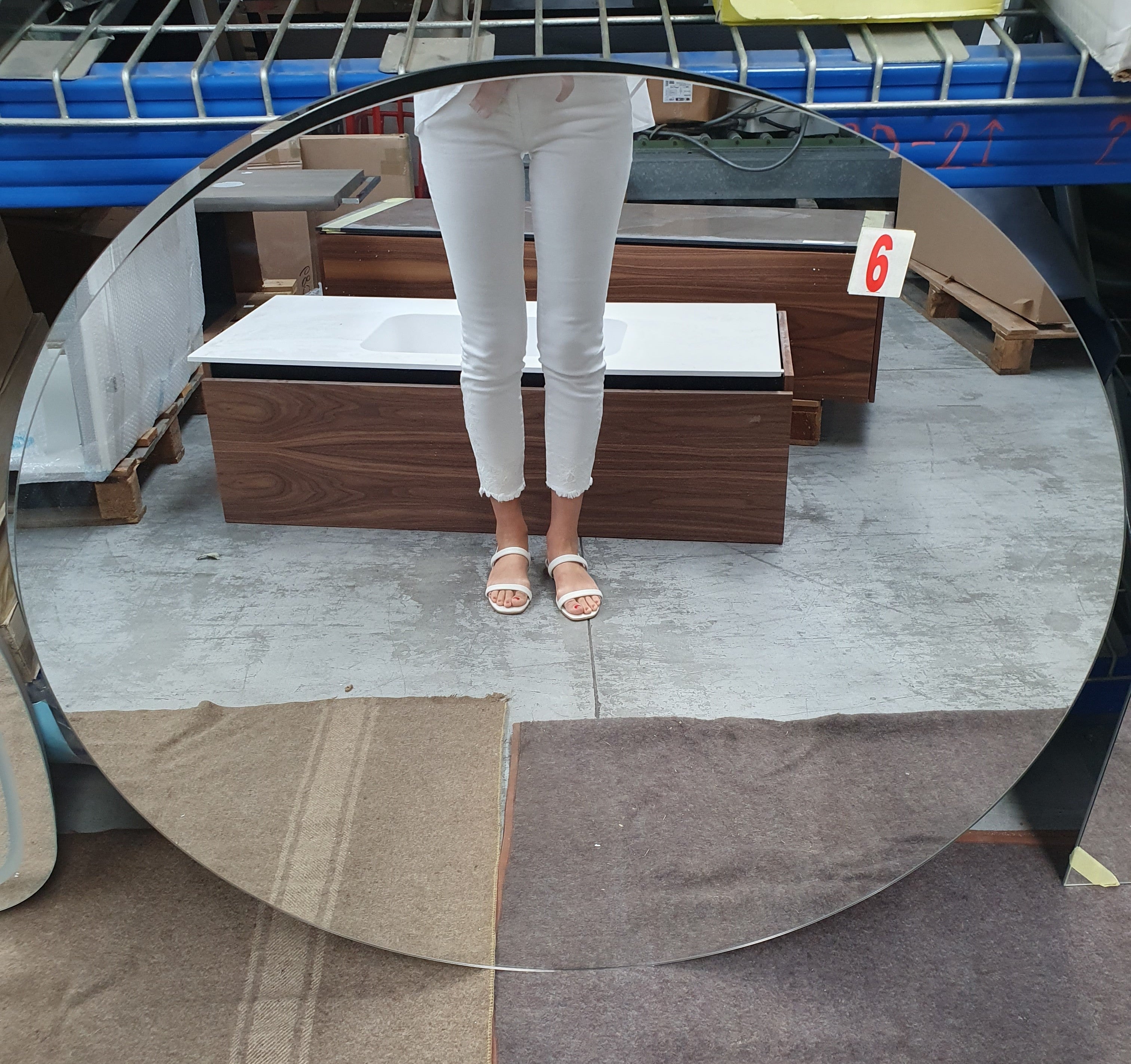 Specchio bagno rotondo rif. 6 D 100 cm