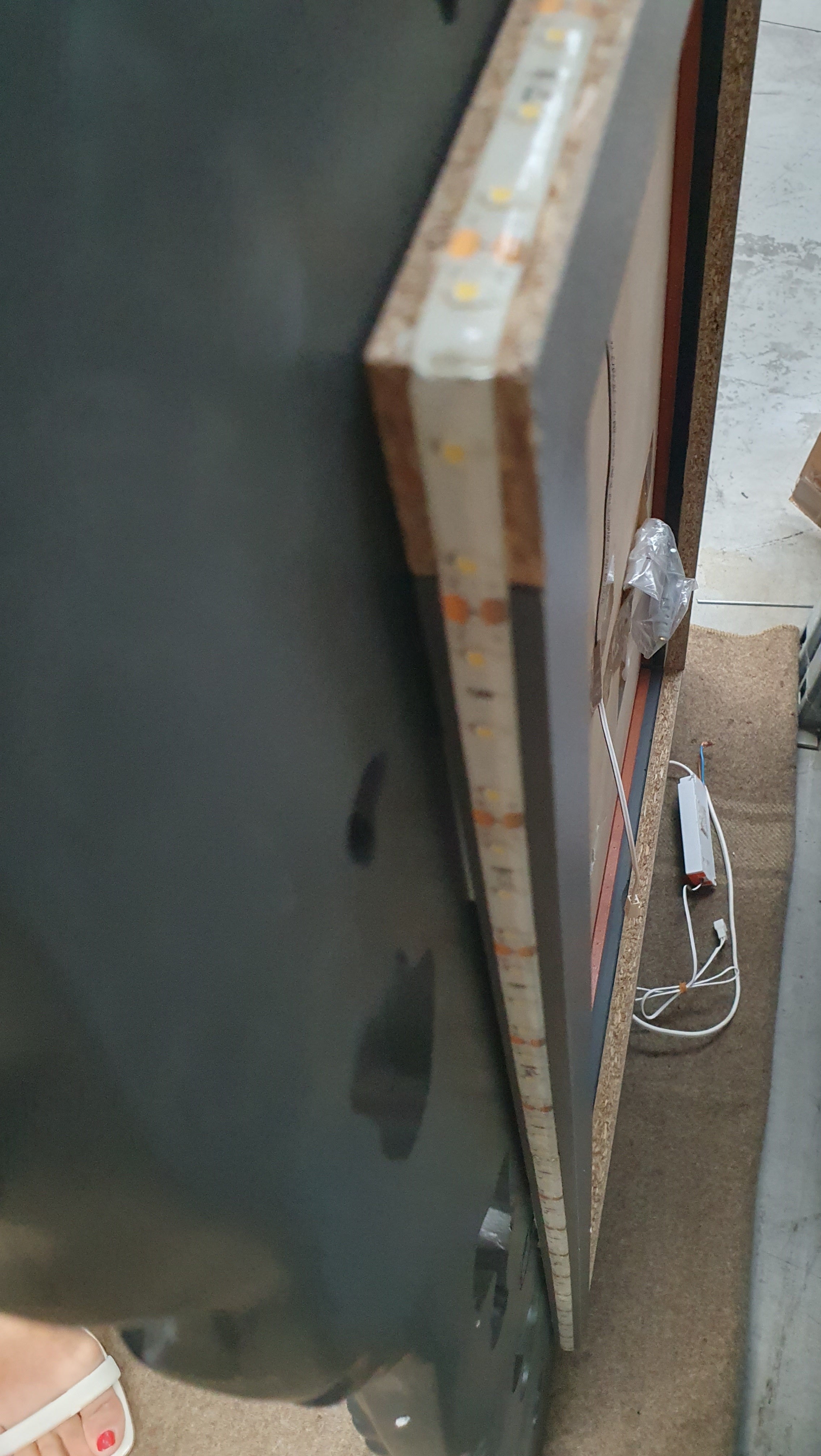 Specchio moderno stile classico retro illuminato