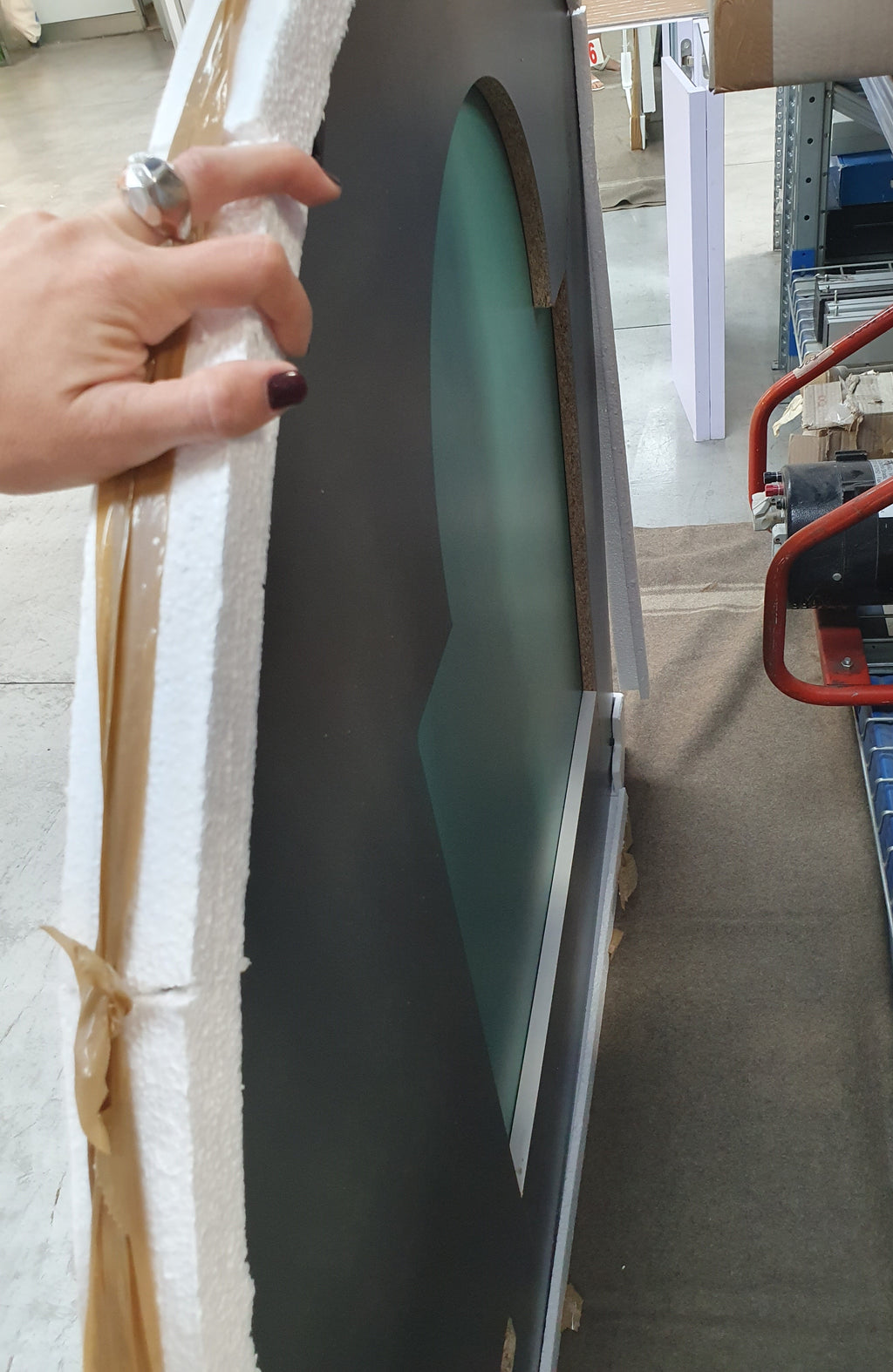 Specchio grande semicurvo rif. 16