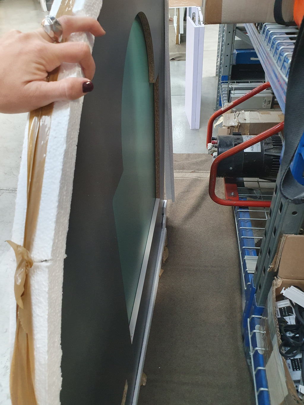 Specchio grande semicurvo rif. 16