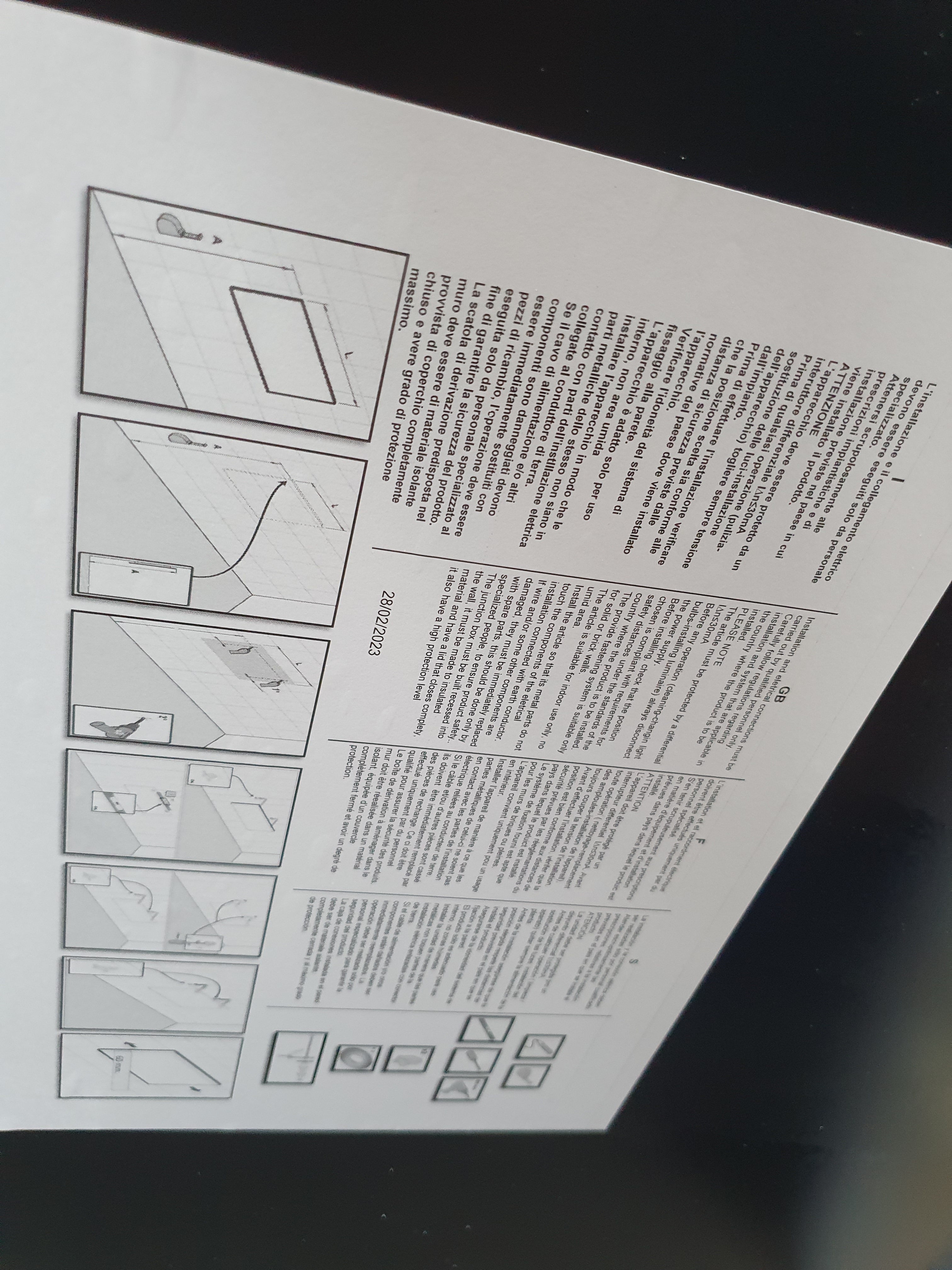 Specchio bagno 70 x 120 cm rif. 11