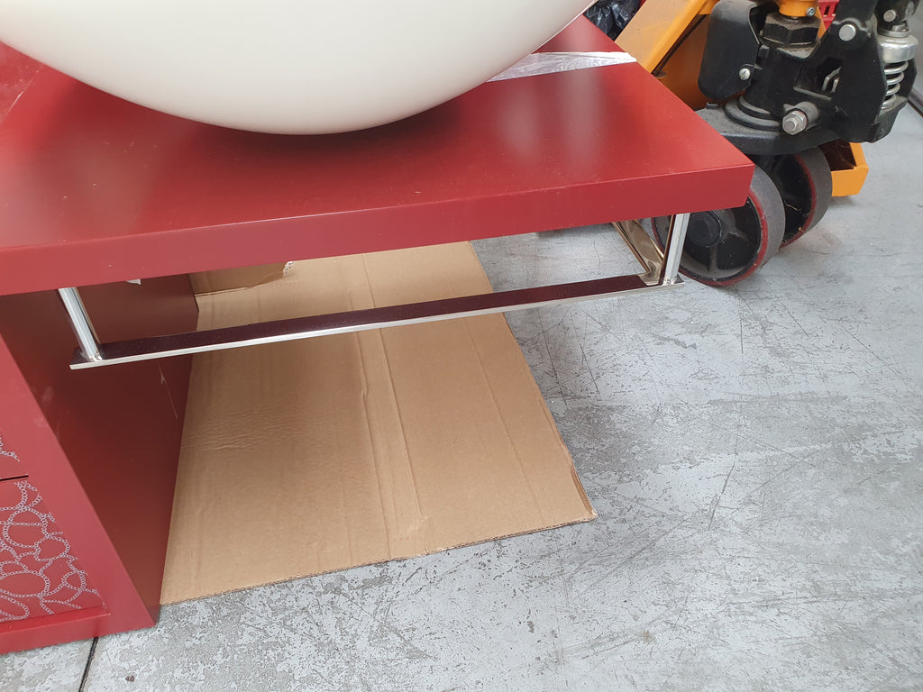 Mobile da bagno sospeso rosso