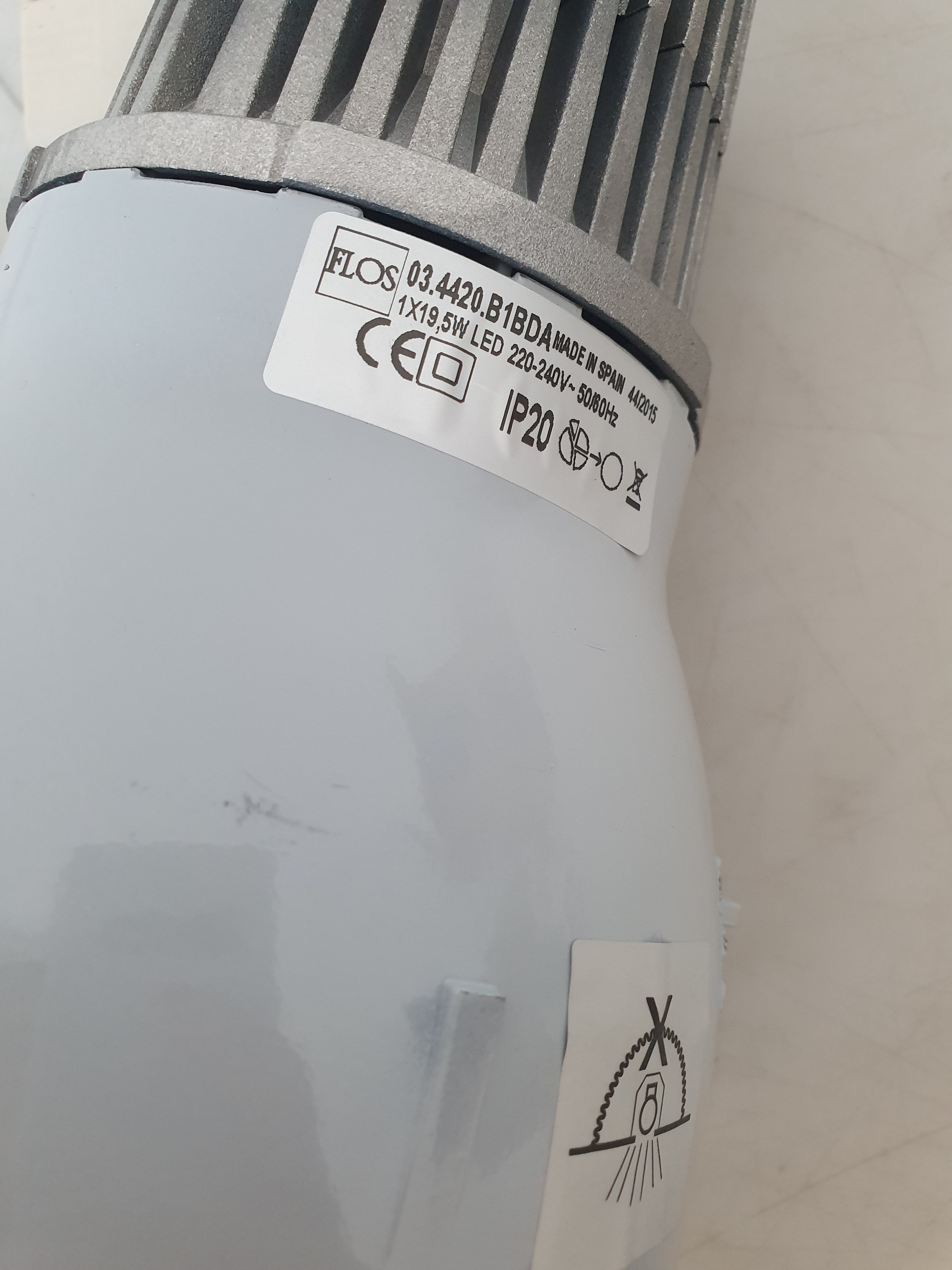 Lampada Flos  03.4420.B1BDA Kap 145 con cornice Flos 08.8156.00