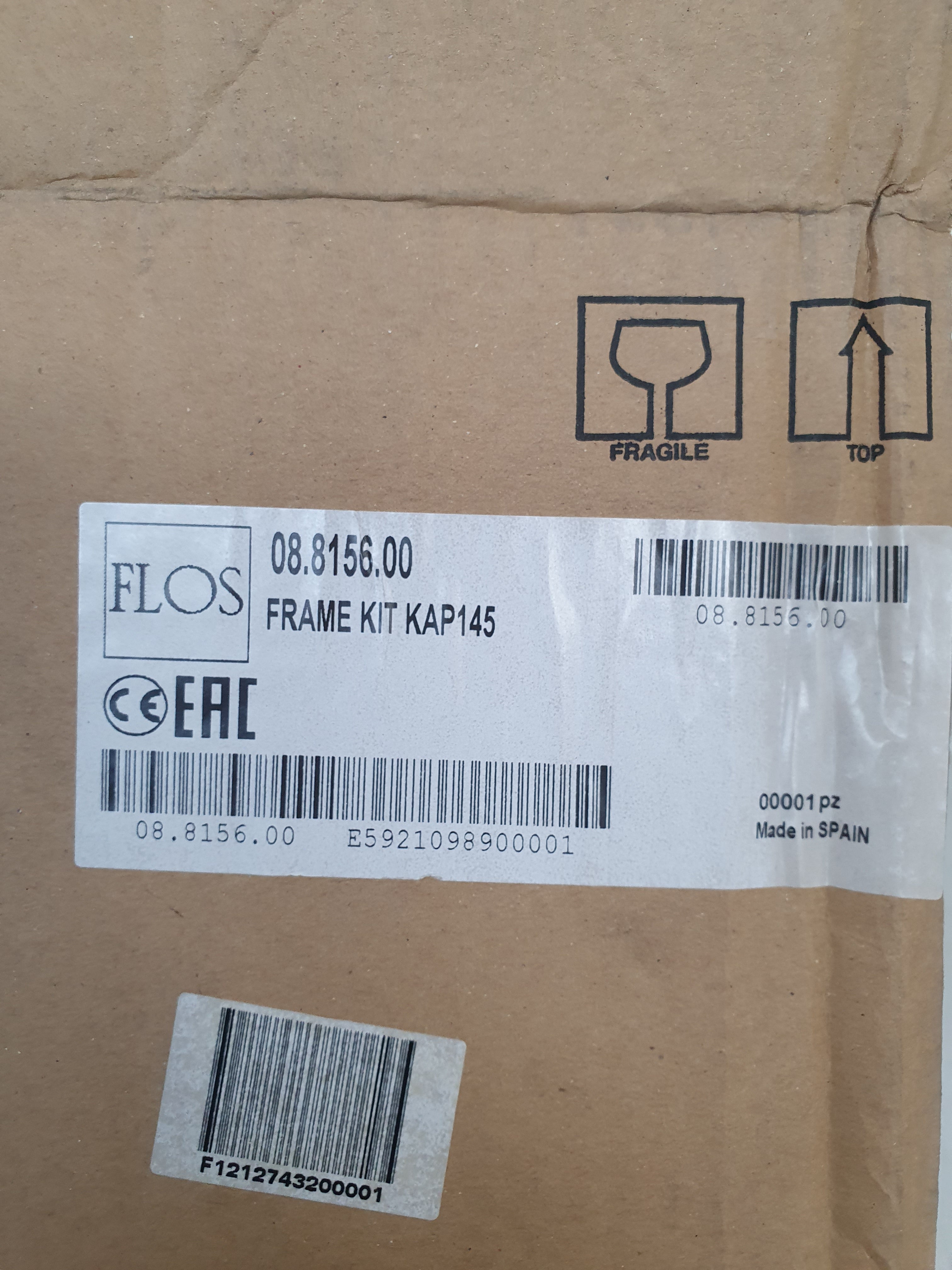 Lampada Flos  03.4420.B1BDA Kap 145 con cornice Flos 08.8156.00