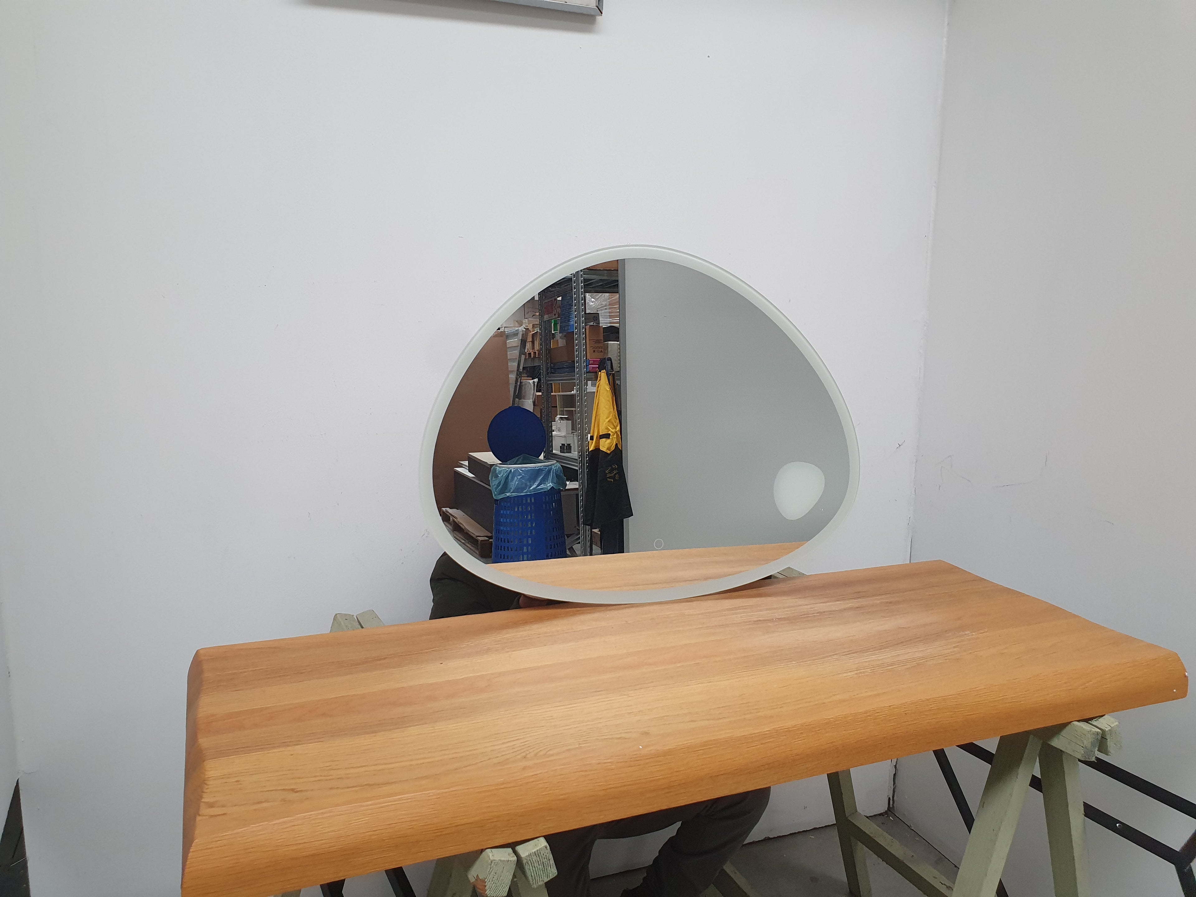 Piano lavabo rovere design moderno