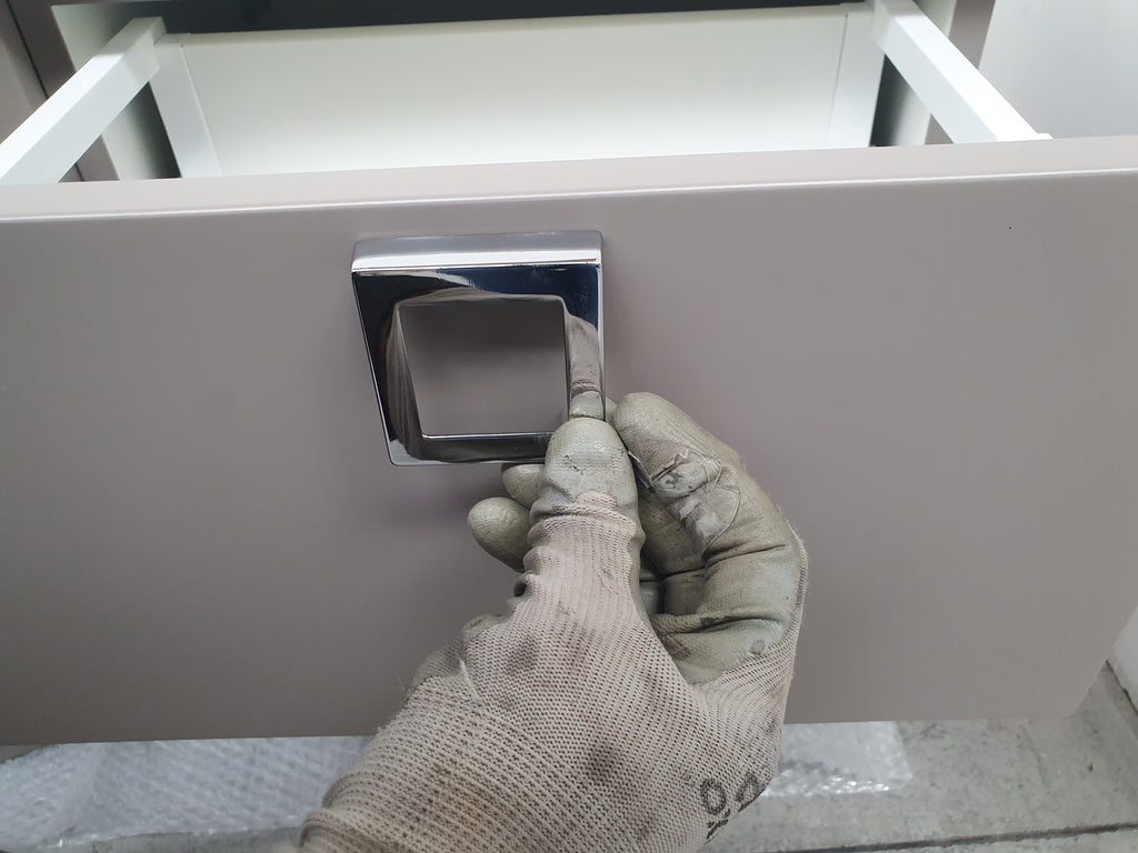 Bagno grigio corda semicurvo