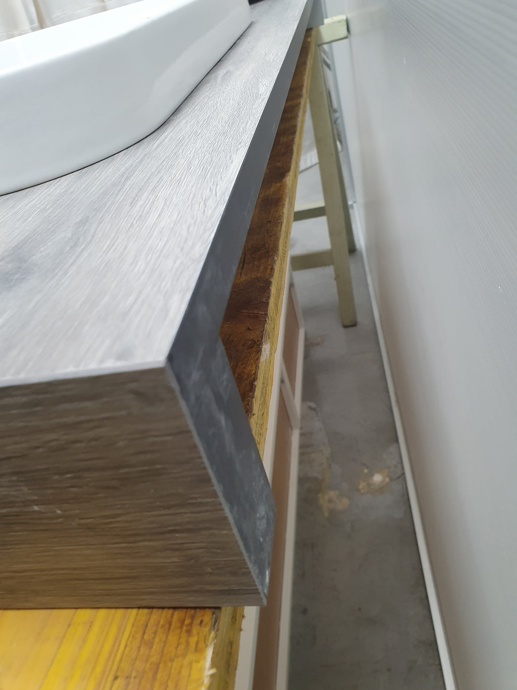 Mobile bagno moderno piano rovere + cassetto