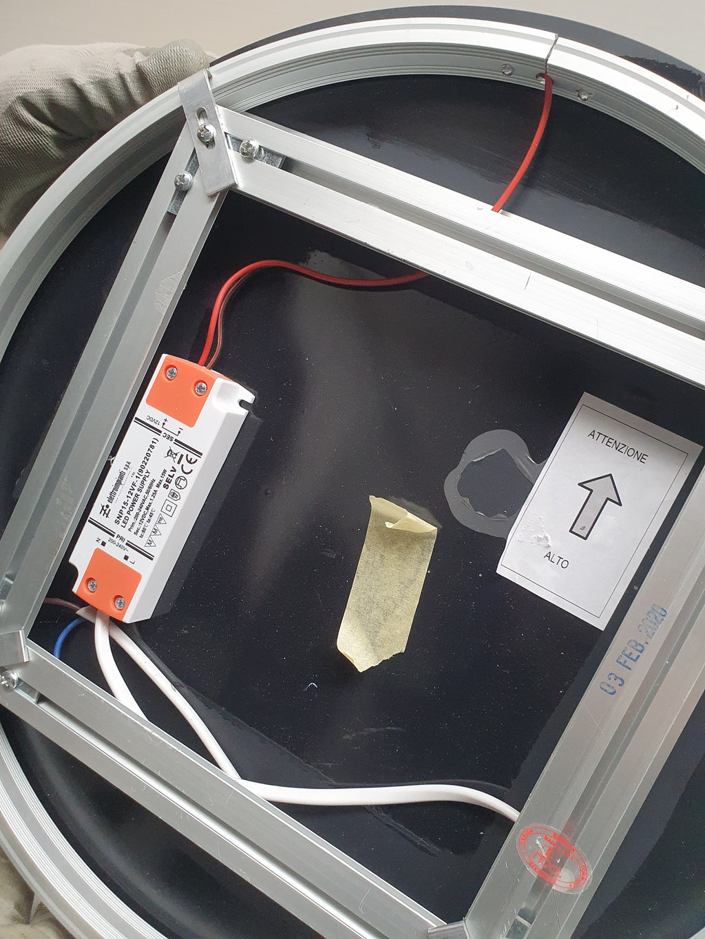 Mobile bagno moderno piano rovere + cassetto