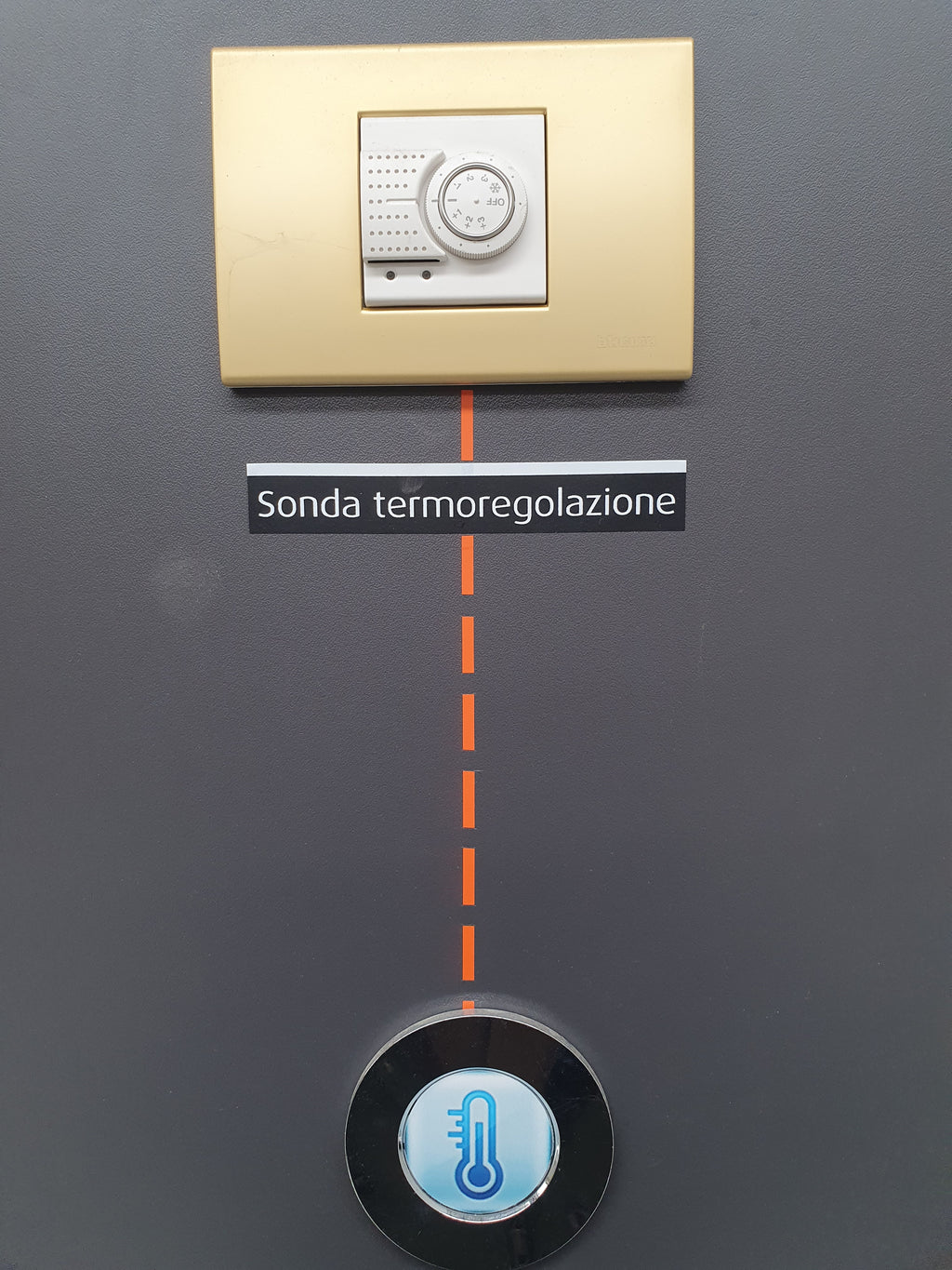 BTicino sonda termoregolazione Axolute MyHome bianca