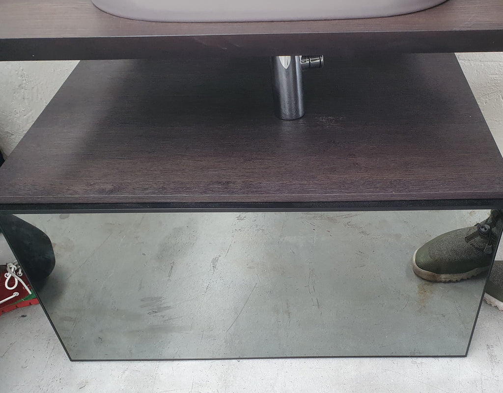Mobile da bagno da 70 cm rovere scuro