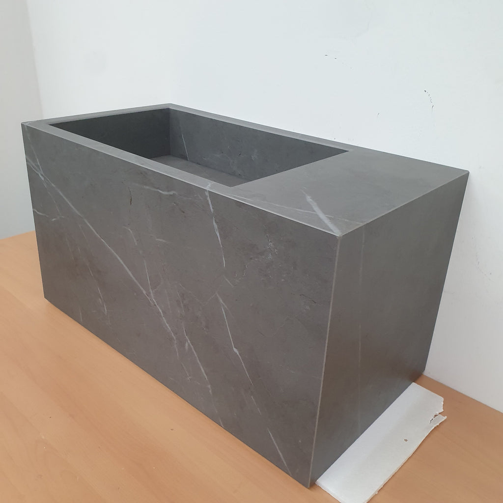 Mobile lavabo grigio L 70 cm