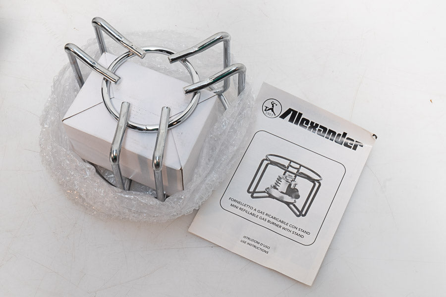 Fornello a gas ricaricabile con stand Alexander