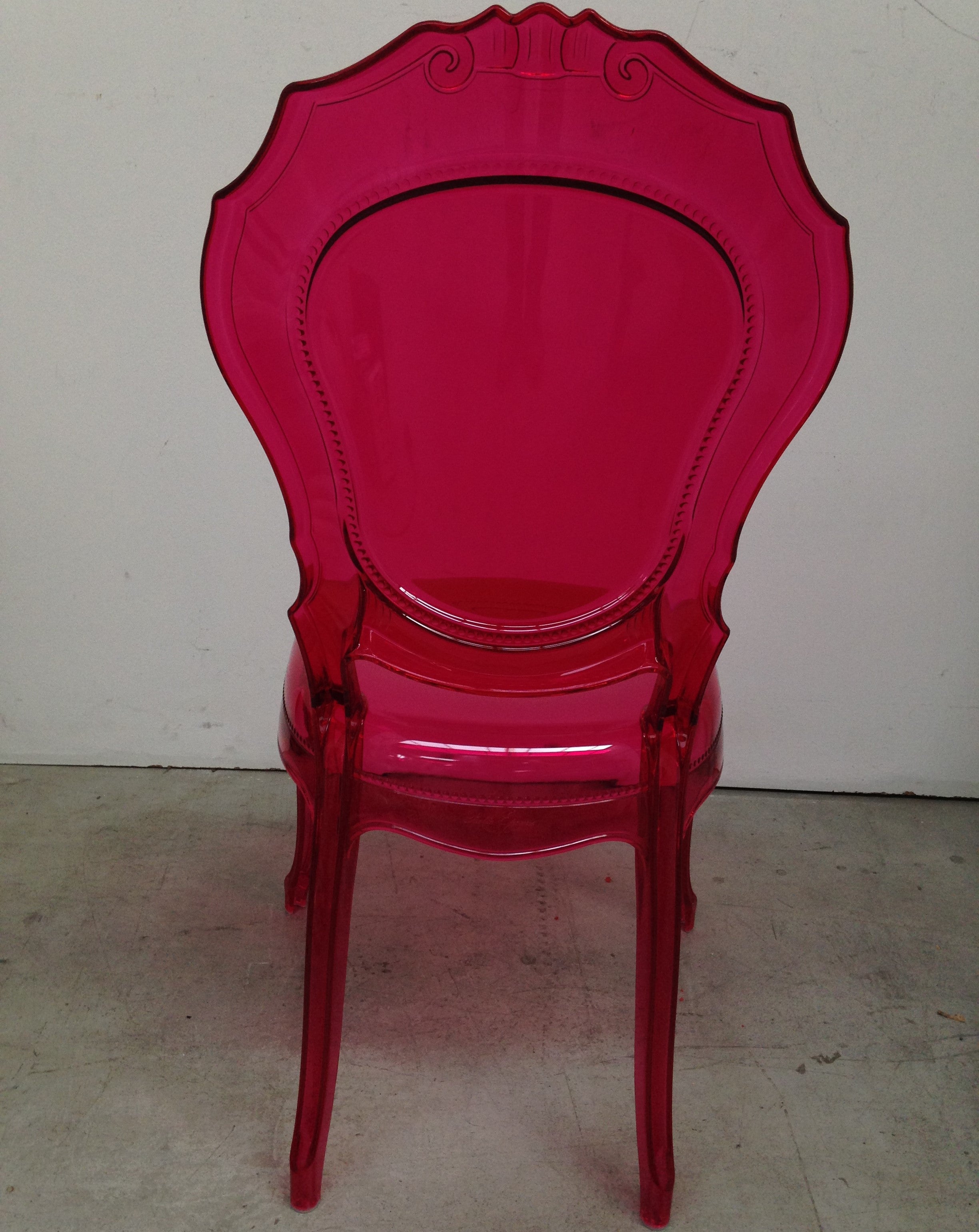 SET 2 Sedie BELLE ÉPOQUE Originali – NUOVE – Fucsia Trasparente