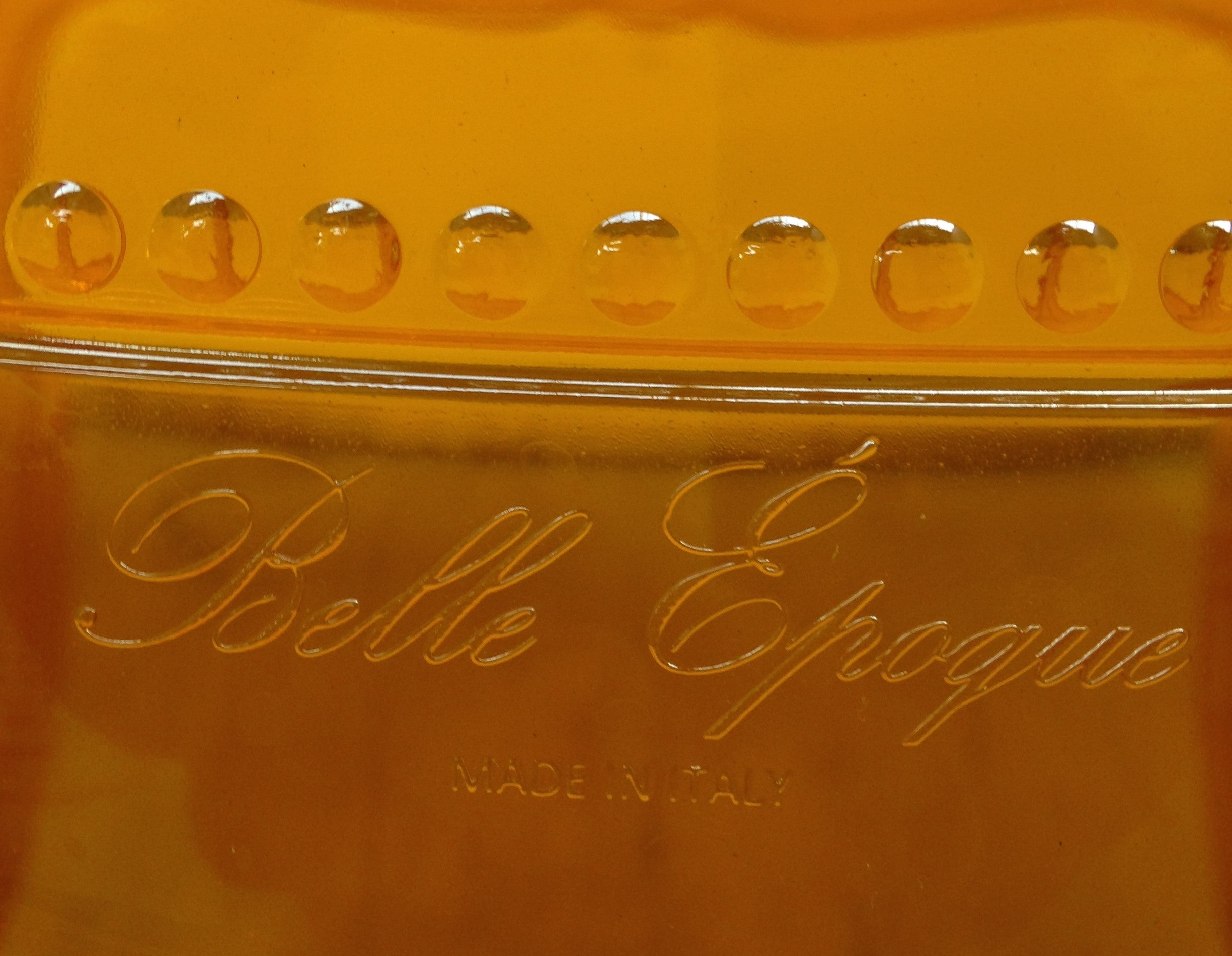 Set 2 Sedie Originali BELLE ÉPOQUE – Arancione Trasparente – Made in Italy