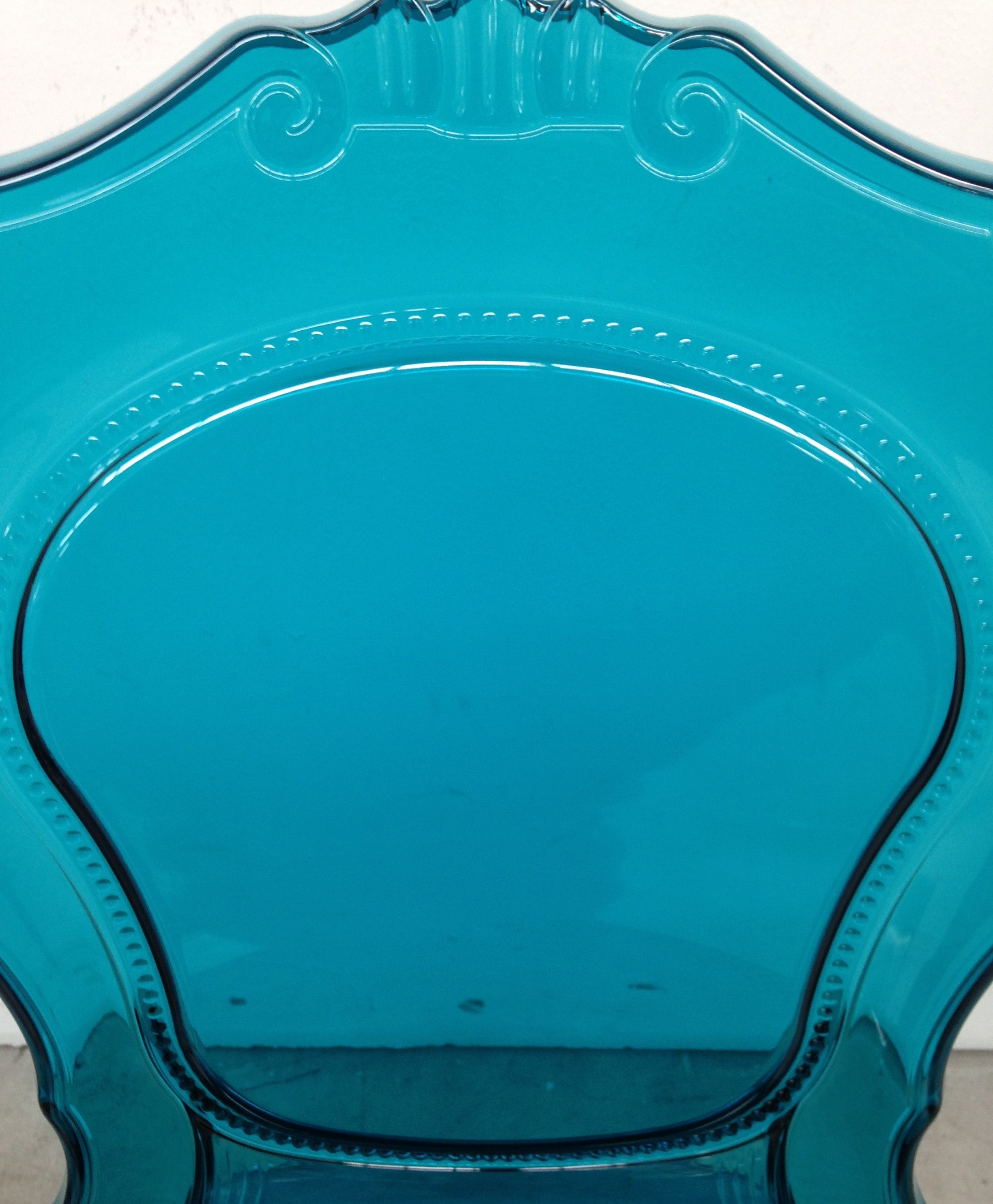 SET 2 Sedie BELLE ÉPOQUE Originali – NUOVE – Blu Trasparente