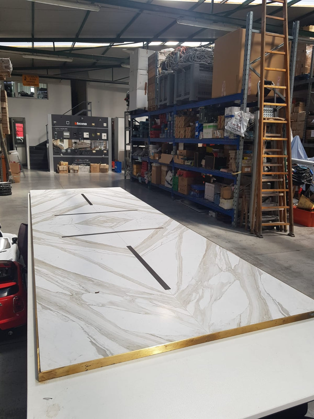 Piano tavolo rettangolare marmo casablanca L 360