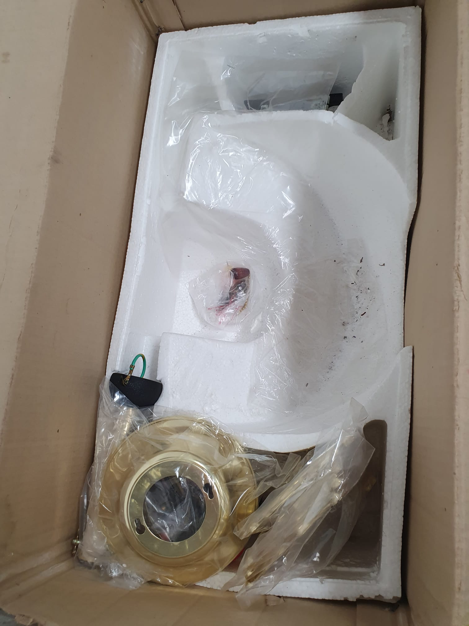 Perenz vetilatore 7008T d 130 con sfera luce ottone lucido