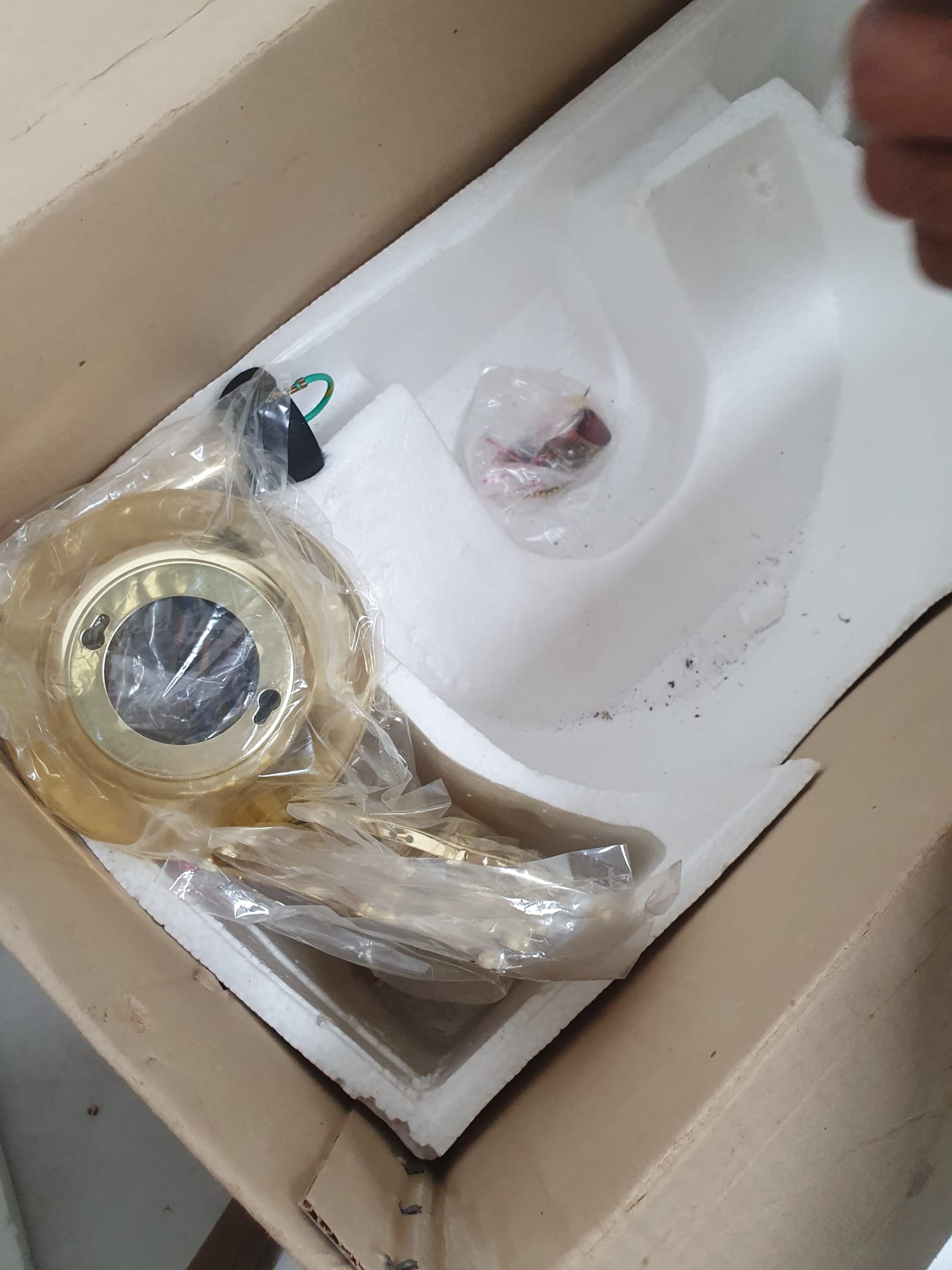 Perenz vetilatore 7008T d 130 con sfera luce ottone lucido