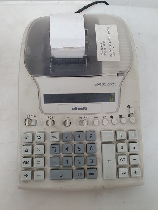 Calcolatrice scrivente da tavolo Olivetti Logos 682 S NO STAMPA
