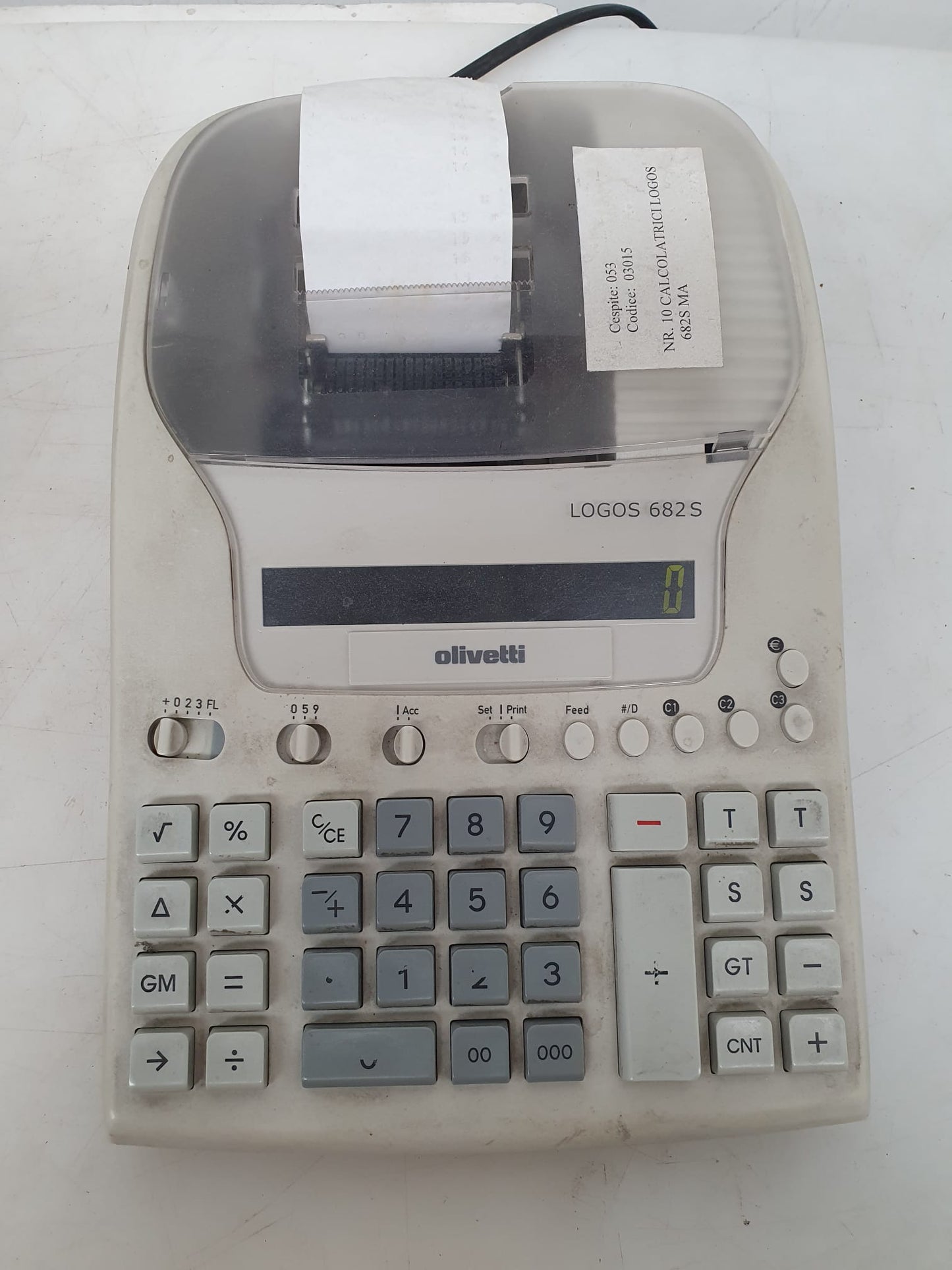 Calcolatrice scrivente da tavolo Olivetti Logos 682 S NO STAMPA – Stock  Arredo