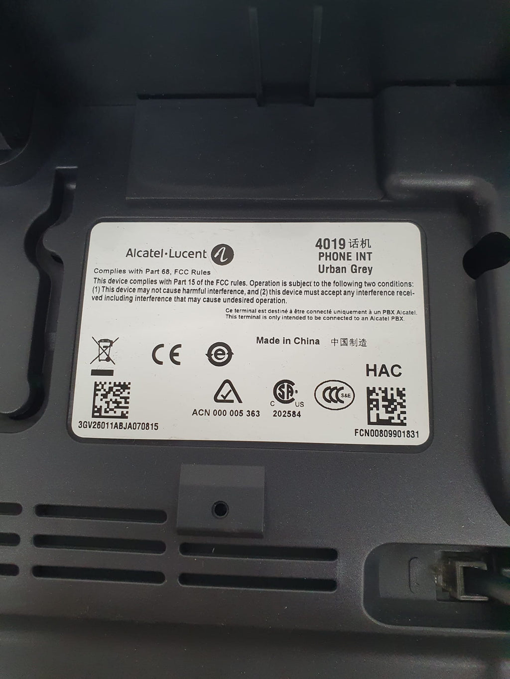 Telefono fisso Alcatel Lucent 4019