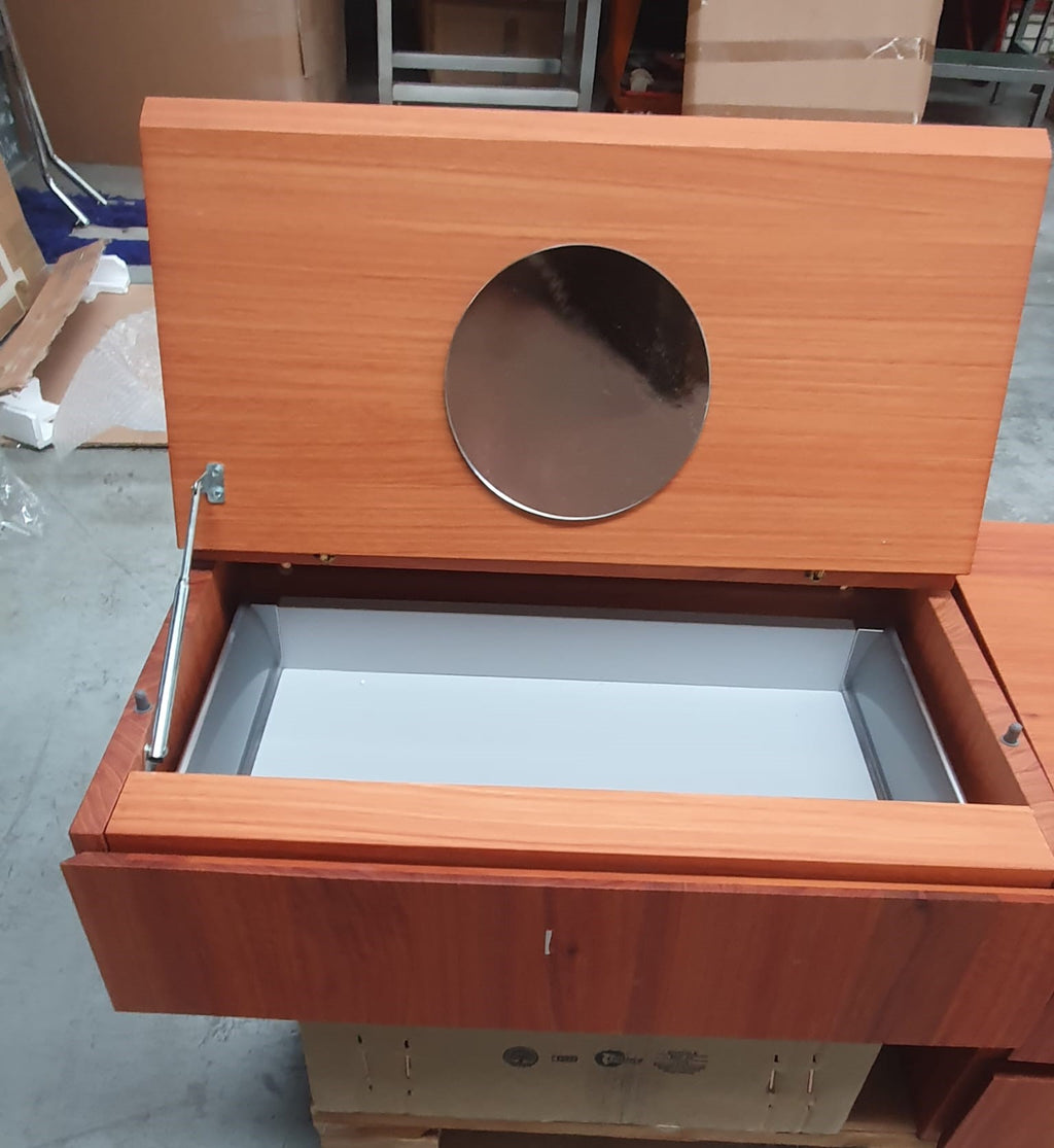 Mobile bagno sospeso ciliegio