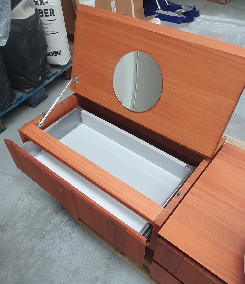 Mobile bagno sospeso ciliegio