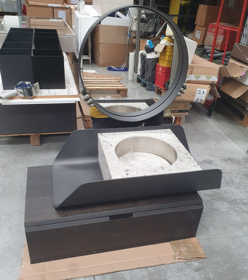 Mobile bagno DESIGN con lavabo marmo