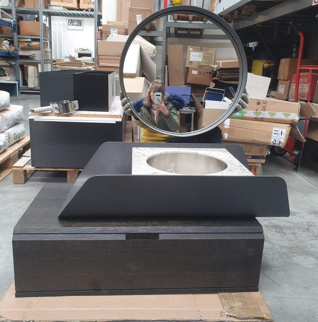 Mobile bagno DESIGN con lavabo marmo