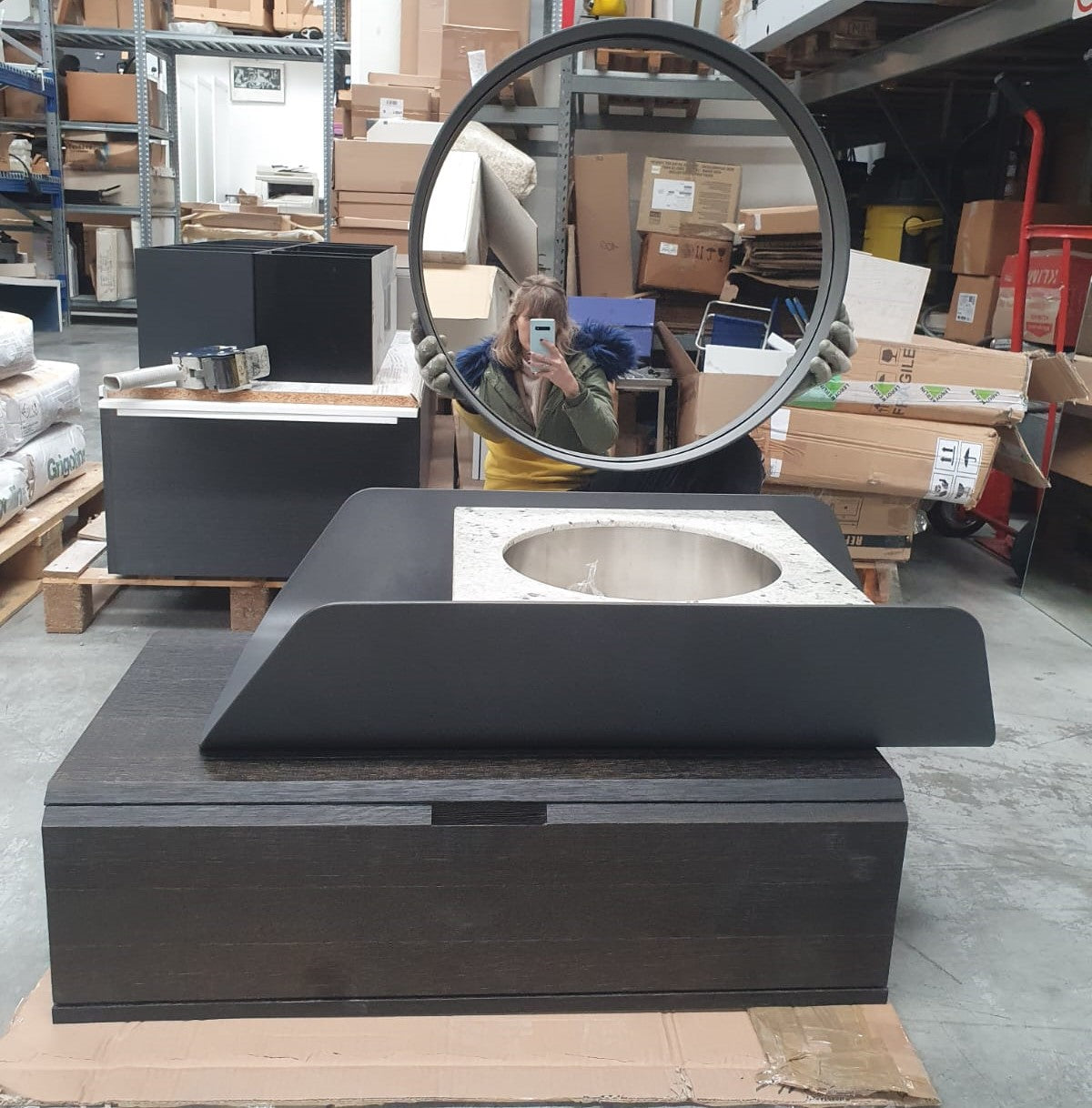 Mobile bagno DESIGN con lavabo marmo