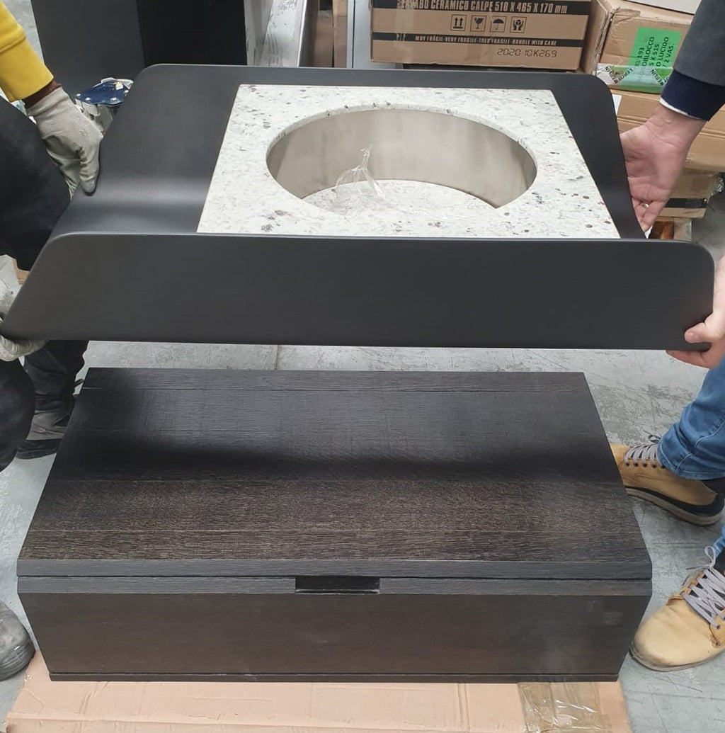 Mobile bagno DESIGN con lavabo marmo