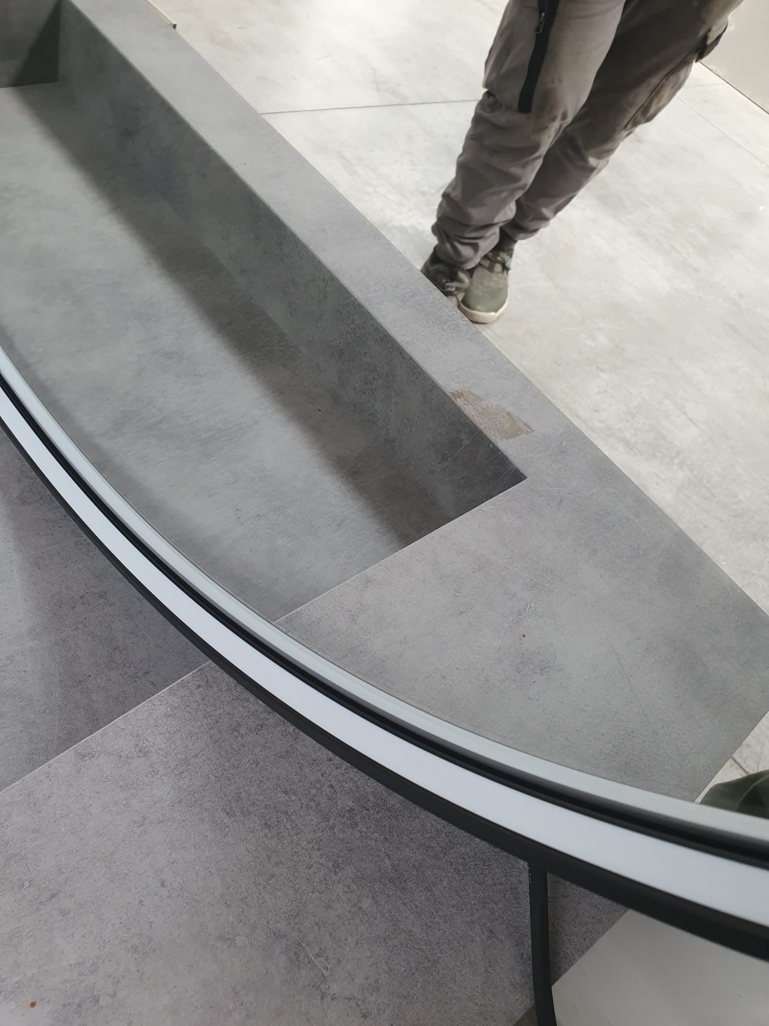 Mobile da bagno moderno effetto pietra L 96 cm