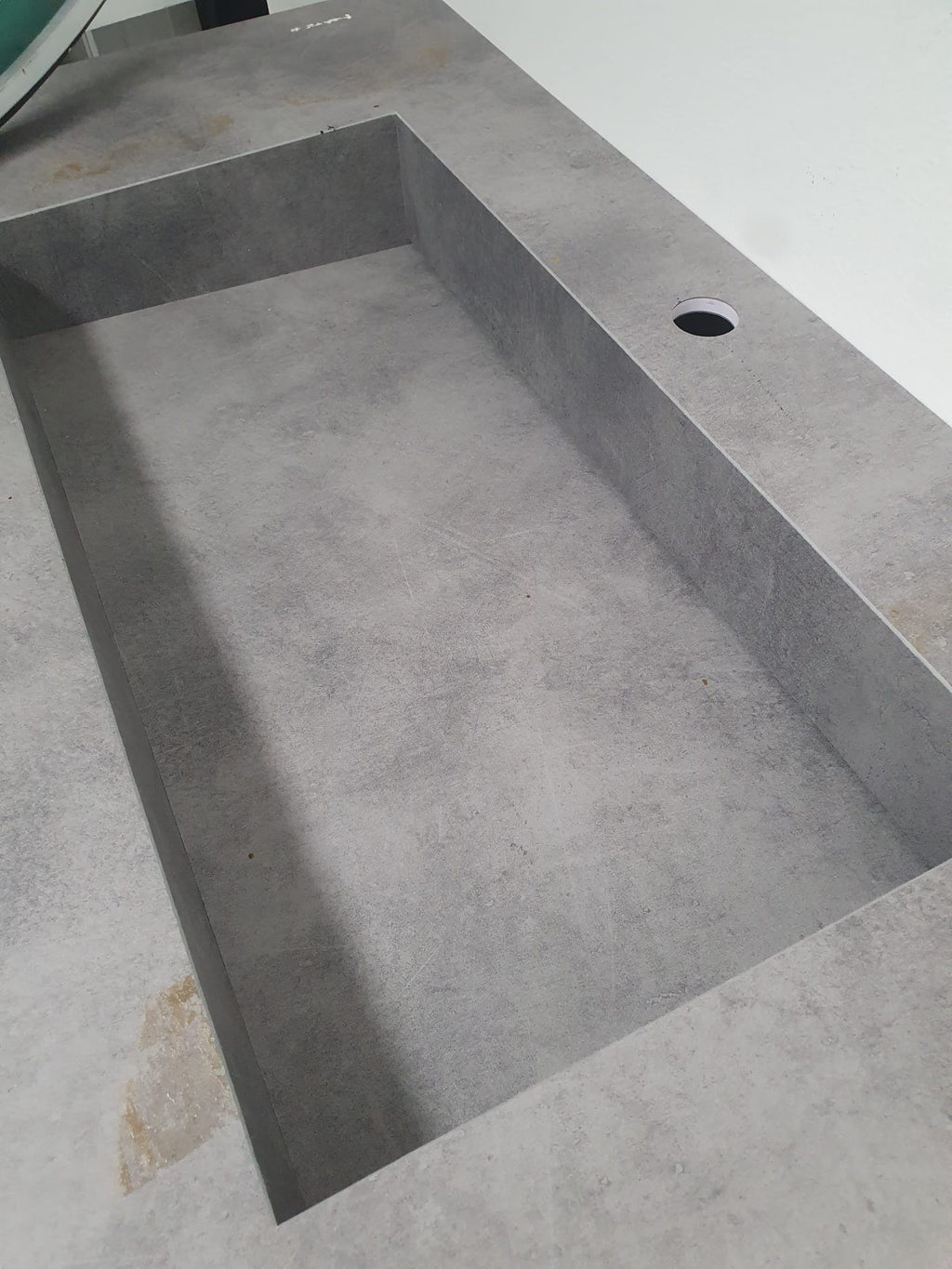 Mobile da bagno moderno effetto pietra L 96 cm