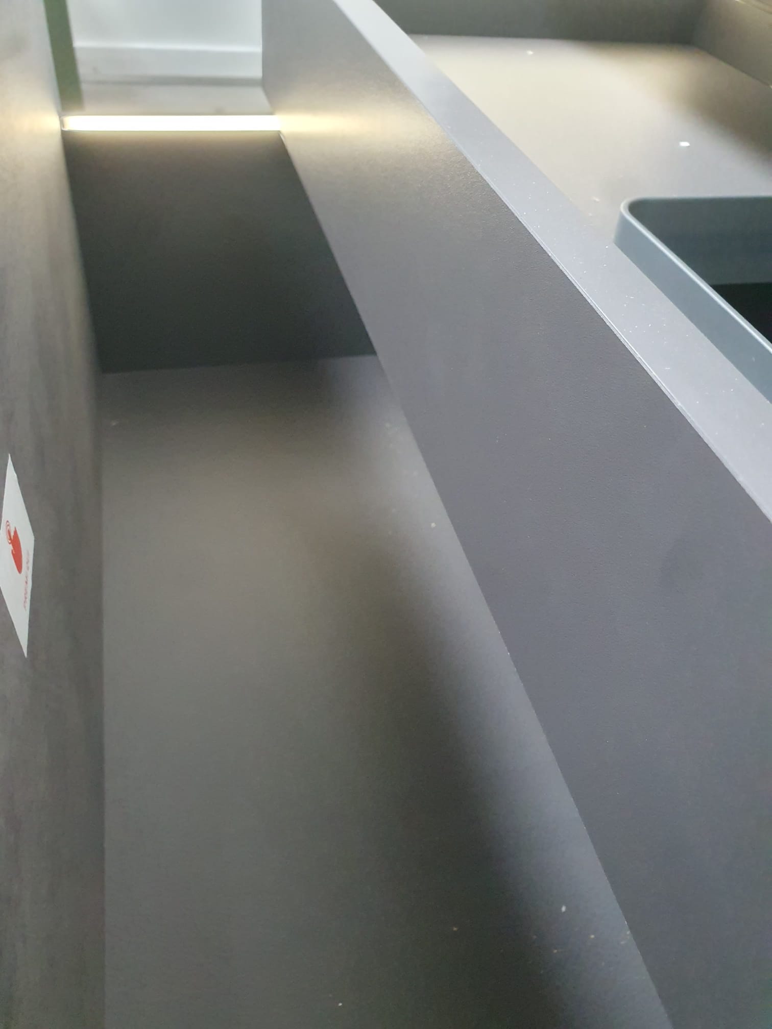 Mobile da bagno moderno effetto pietra L 96 cm