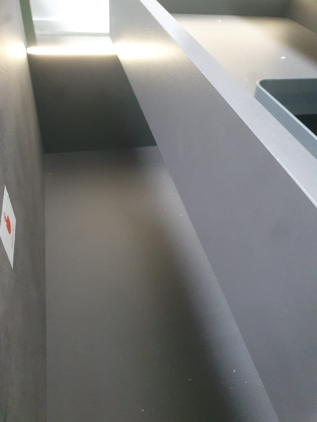 Mobile da bagno moderno effetto pietra L 96 cm