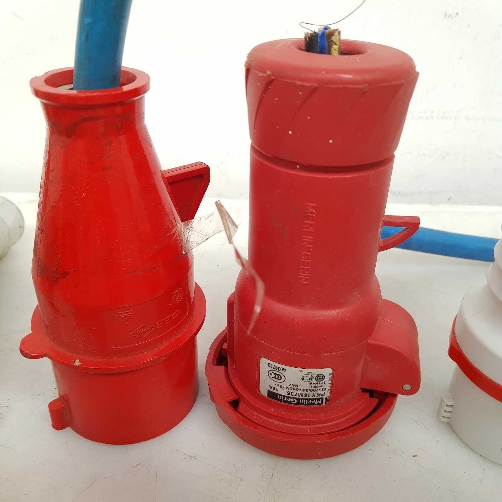 18 Connettori di alimentazione industriali rosso